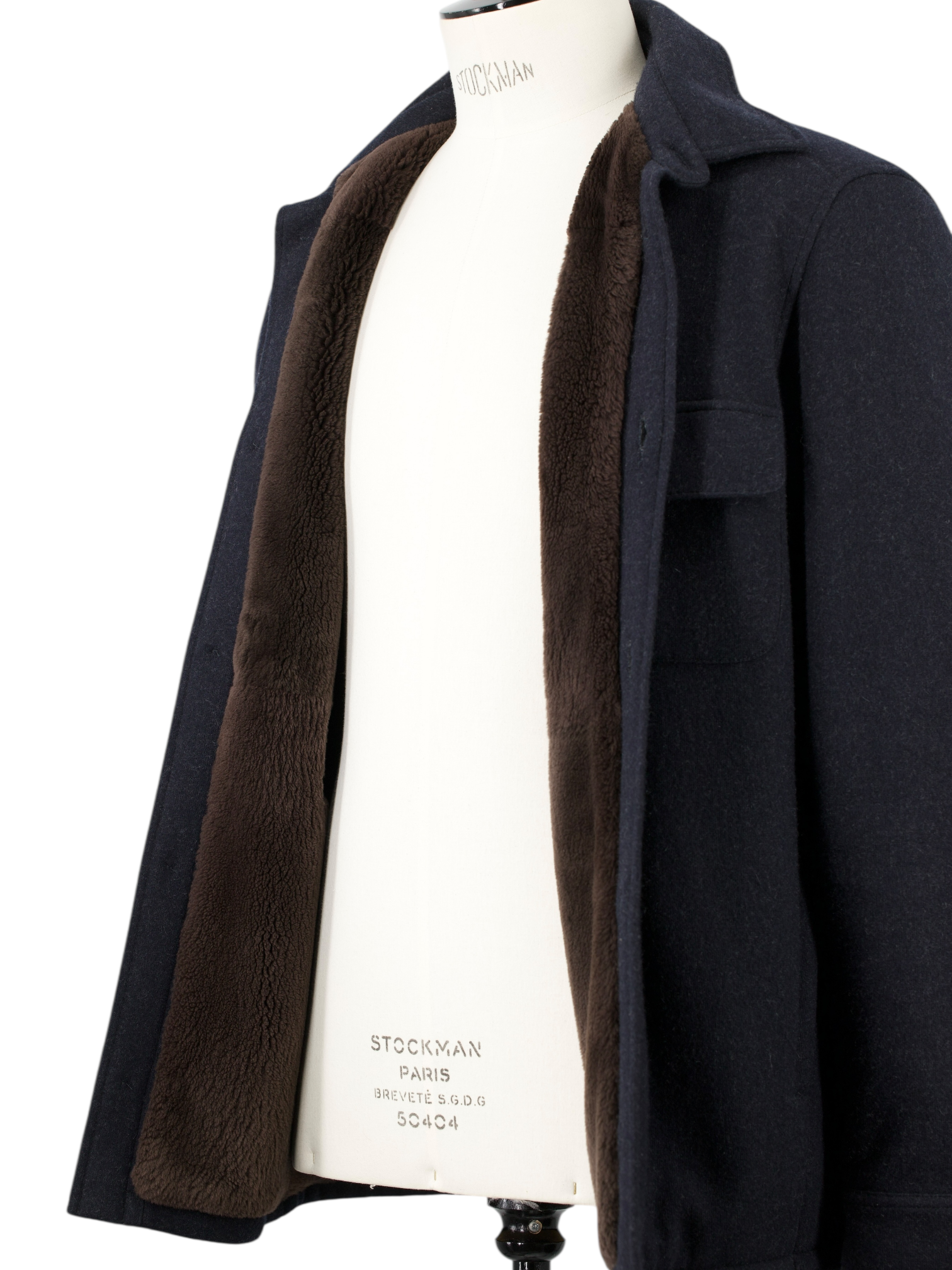 Loro Piana Navy Jersey Novalis Cashmere & Castorino Fur Lining Sweater Overshirt Jacket