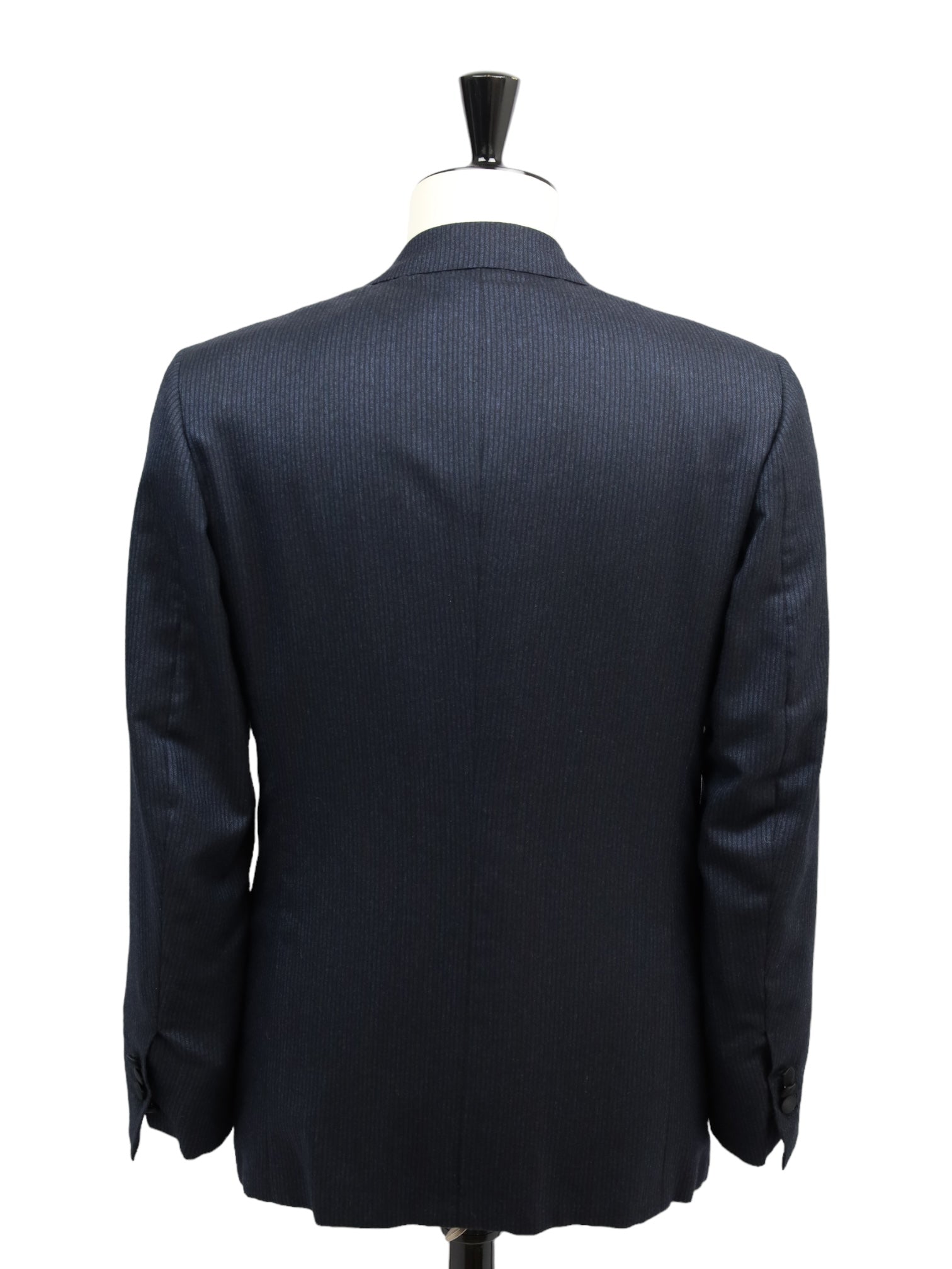 Kiton Navy Cashmere Pinstripe Tuxedo Jacket