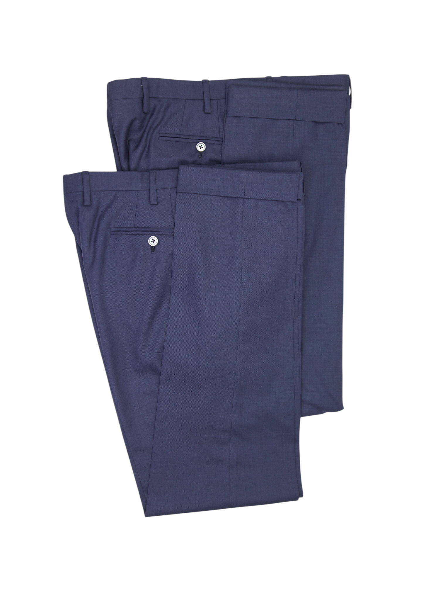 Kiton Dark Blue Diamante Blue "Tessuto Esclusivo" Suit + Extra Trousers