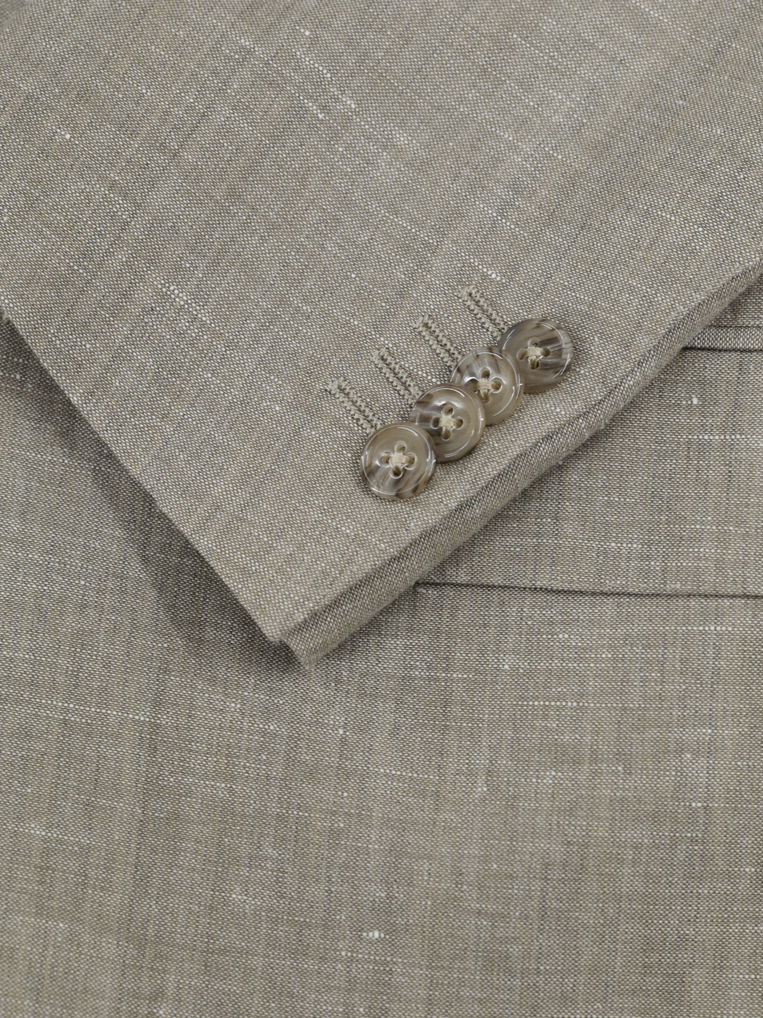 Corneliani Sand 3-Piece Wool & Linen Melange Wedding Suit