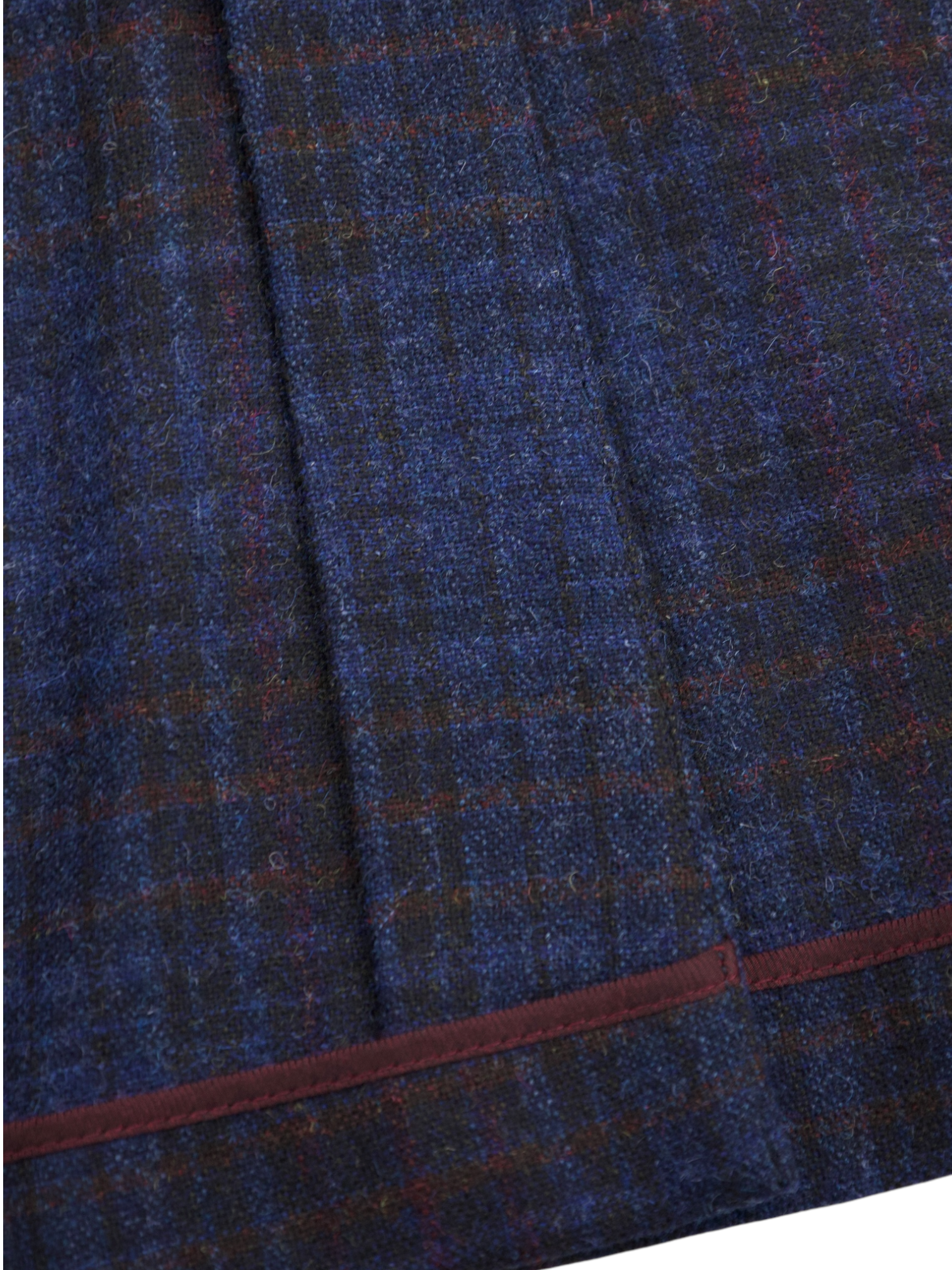 Ermenegildo Zegna Dark Blue & Purple Wool, Alpaca & Cashmere "Trofeo Tweed" Jacket