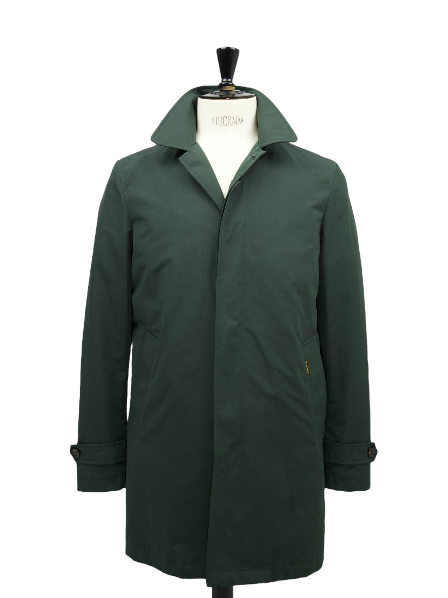 Moorer Forest Green Water-repellent Carcoat