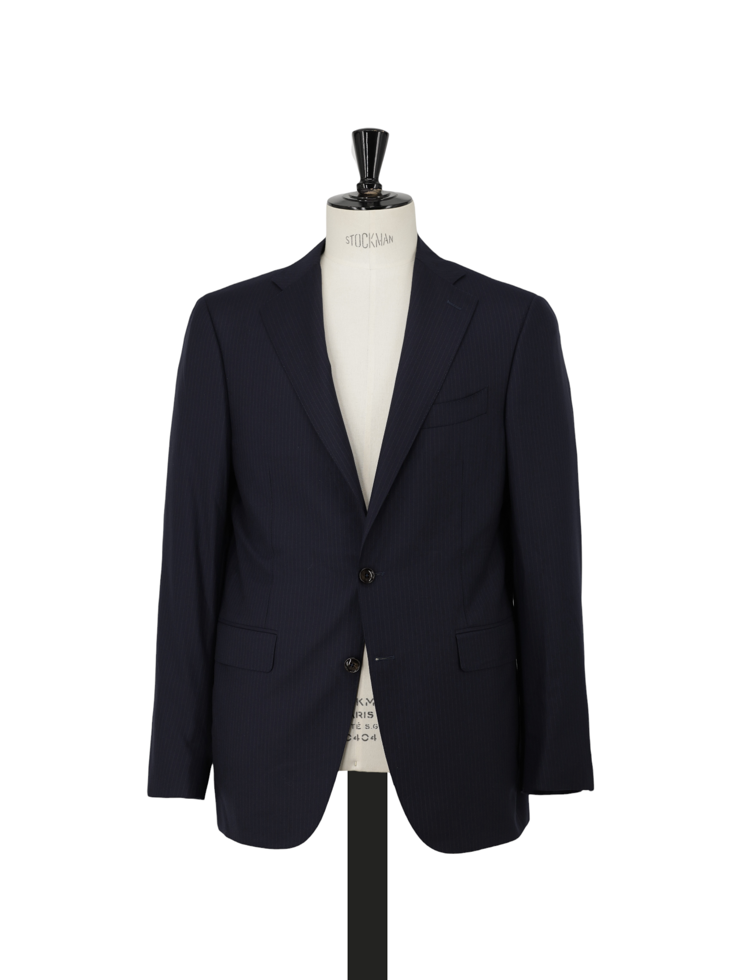 Canali Navy Super 180's Pencil-Stripe Business Suit