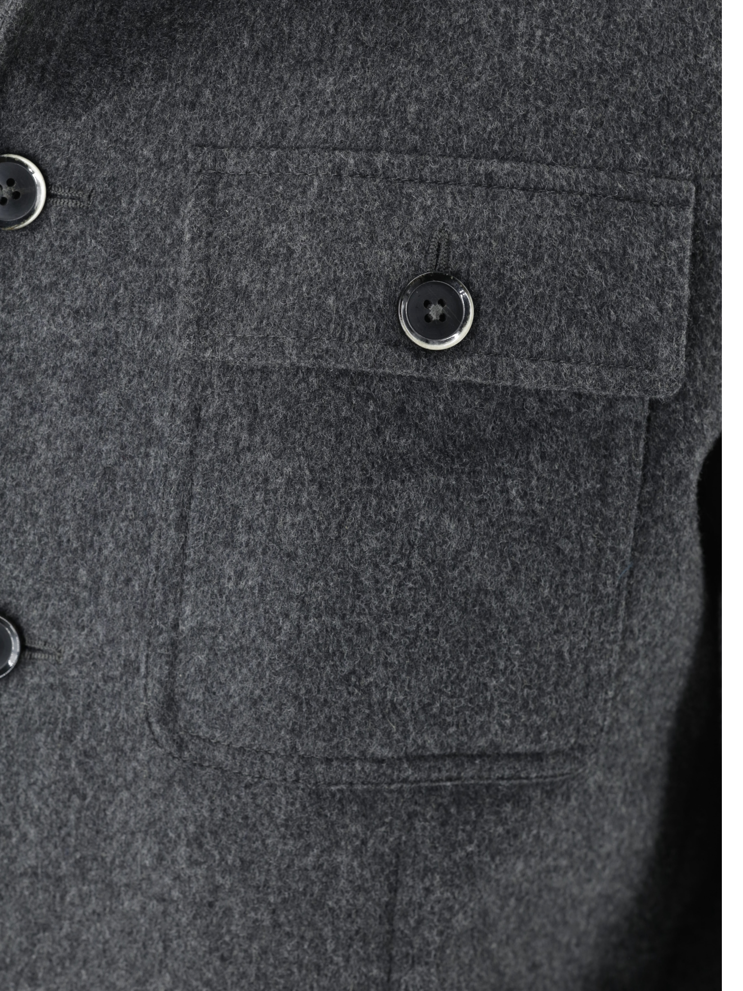 Caruso Grey Wool-Flannel Sartorial Fieldjacket