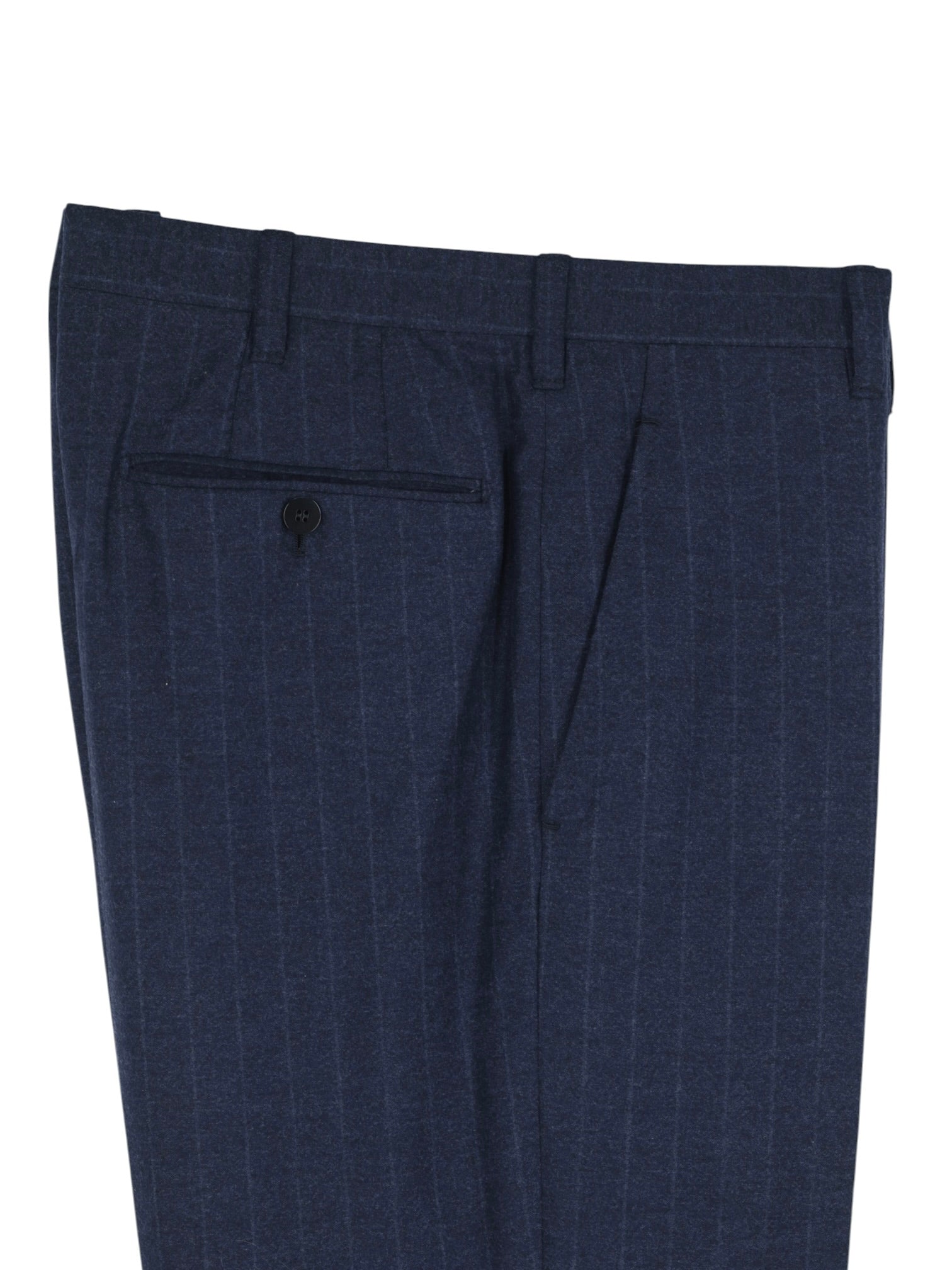 Cesare Attolini Steel Blue Cashmere-Silk Flannel Chalkstripe Suit
