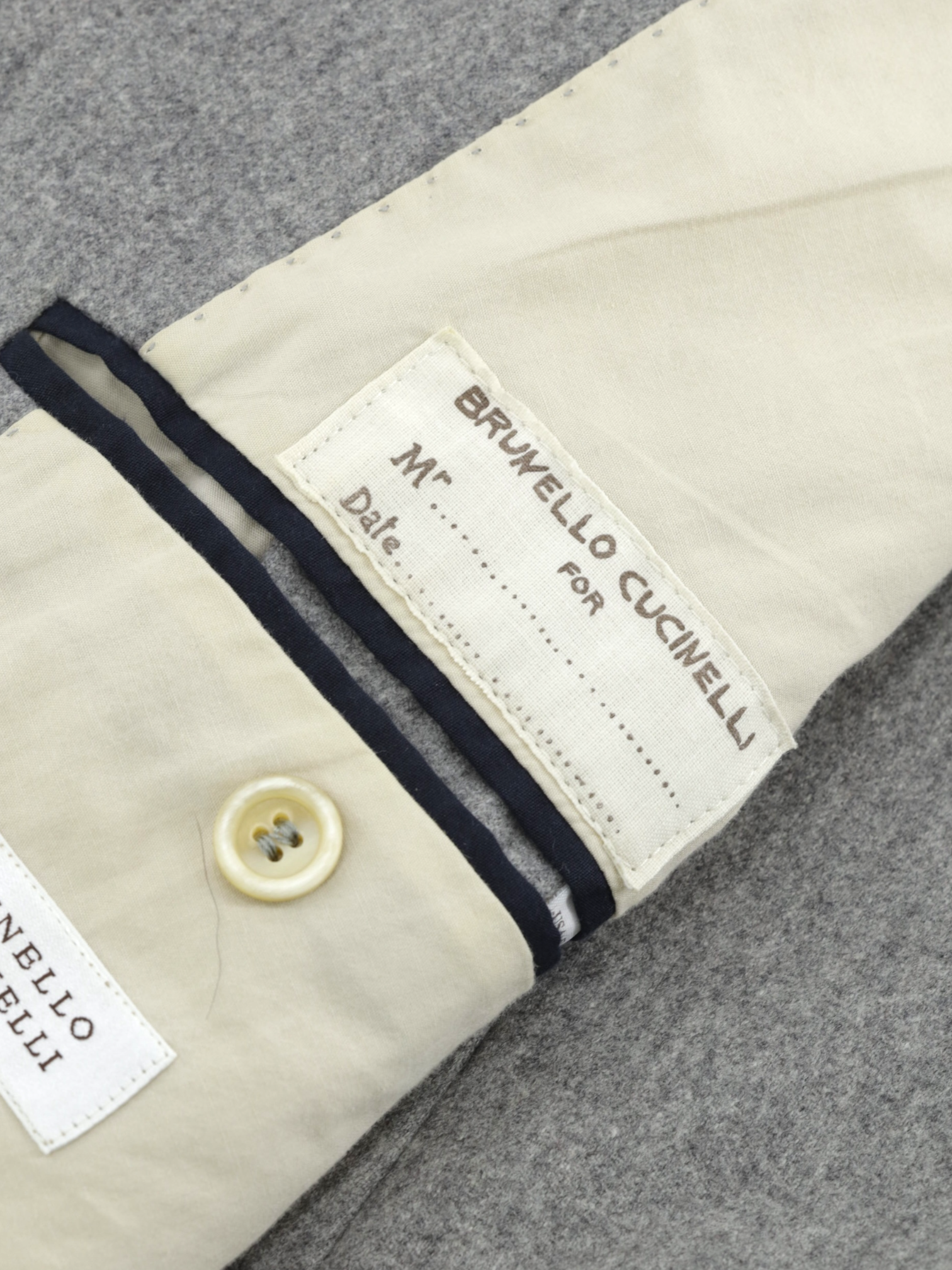 Brunello Cucinelli Grey Wool & Cashmere Countryside Jacket