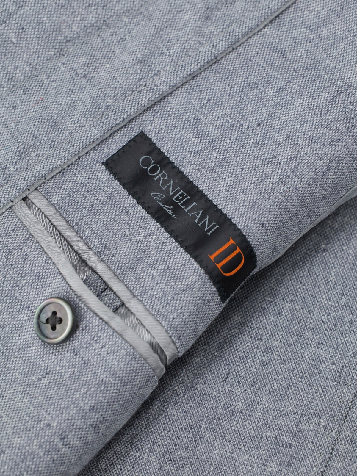 Corneliani Grey Pure Silk & Suede-Front Vespa Jacket