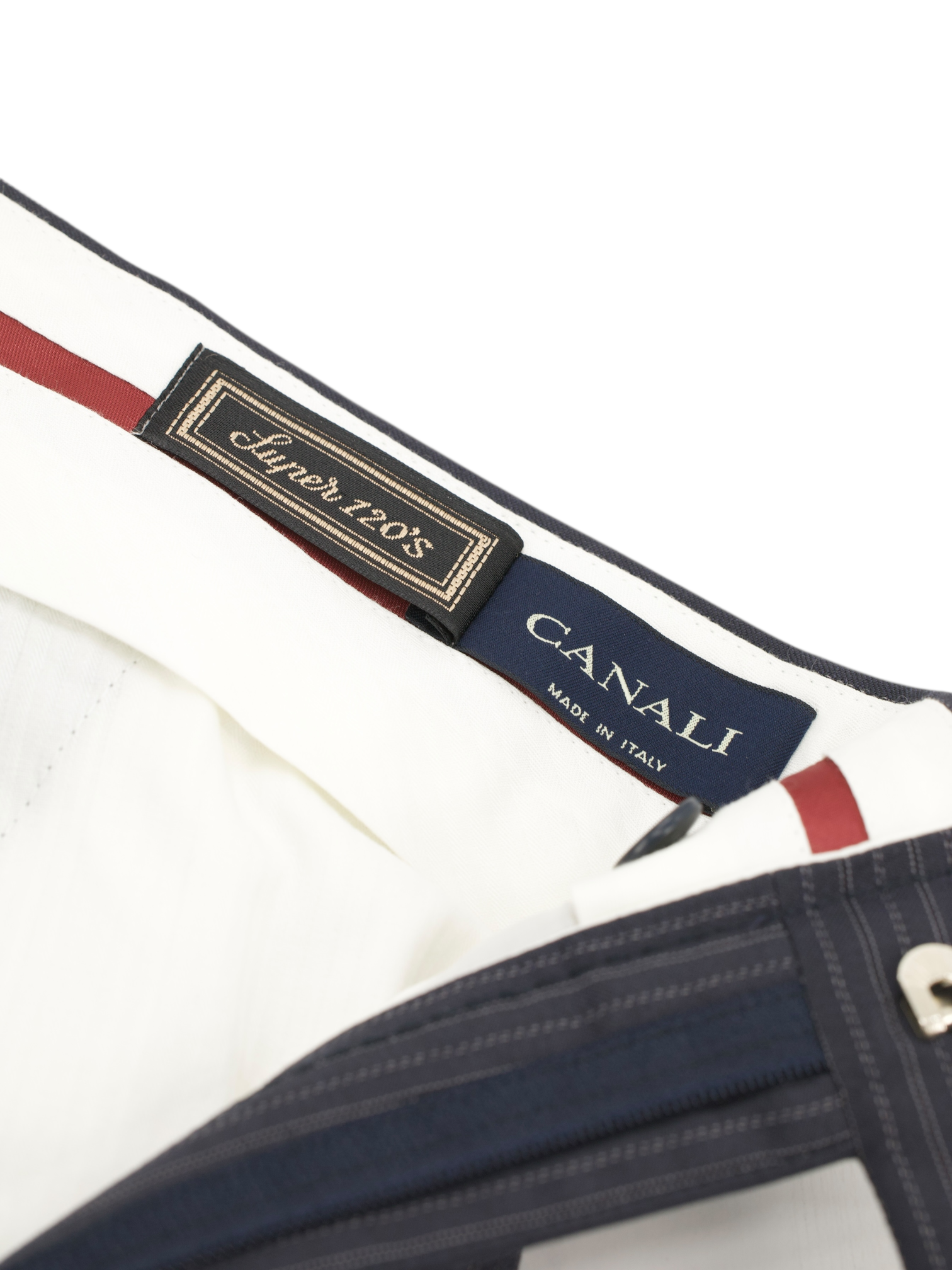 Canali Dark Grey Super 120's Multi-Pinstripe Ceremonial Trousers