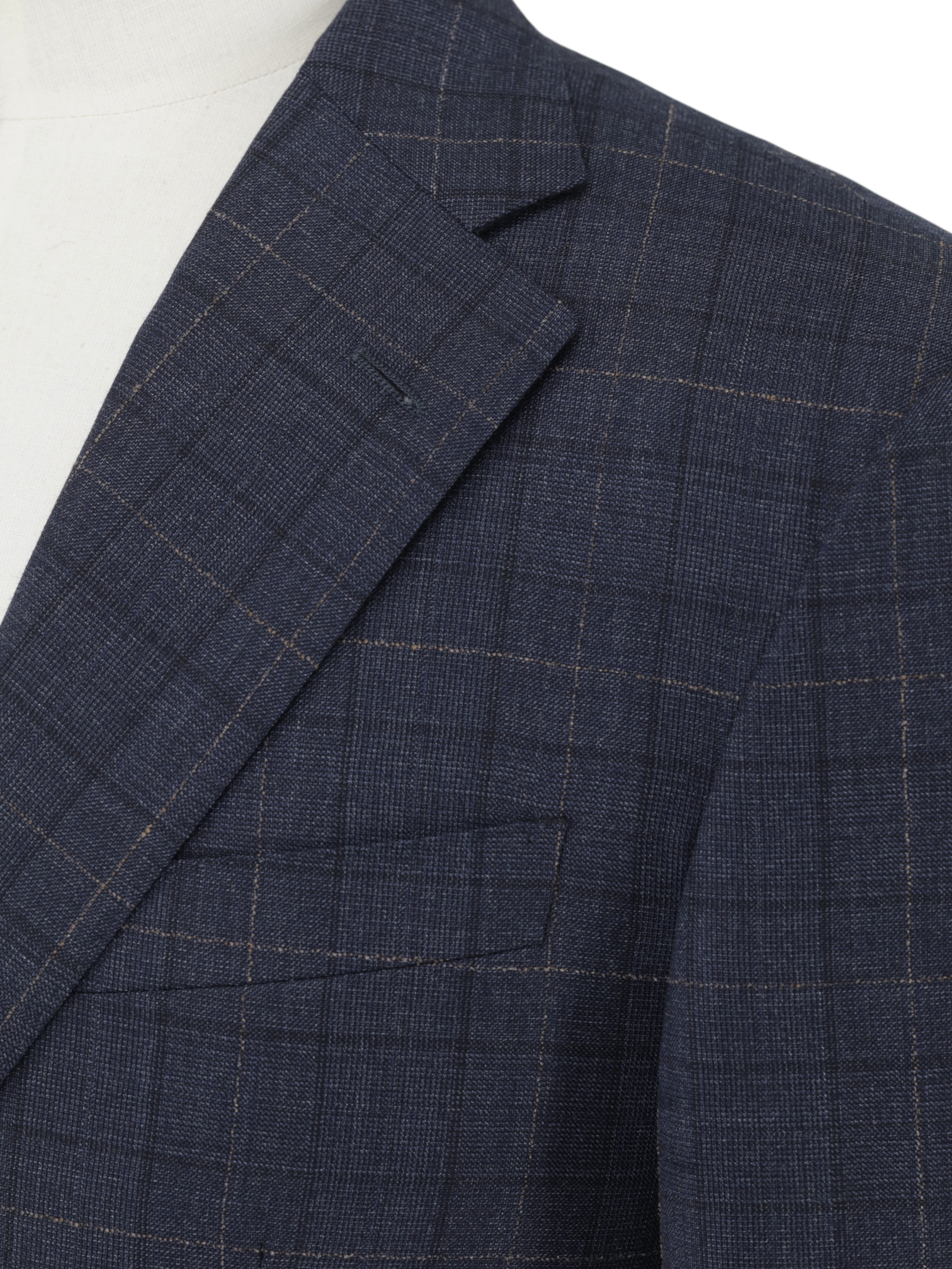 Corneliani Steel Grey & Bronze Super 130's Windowpane Academy Suit