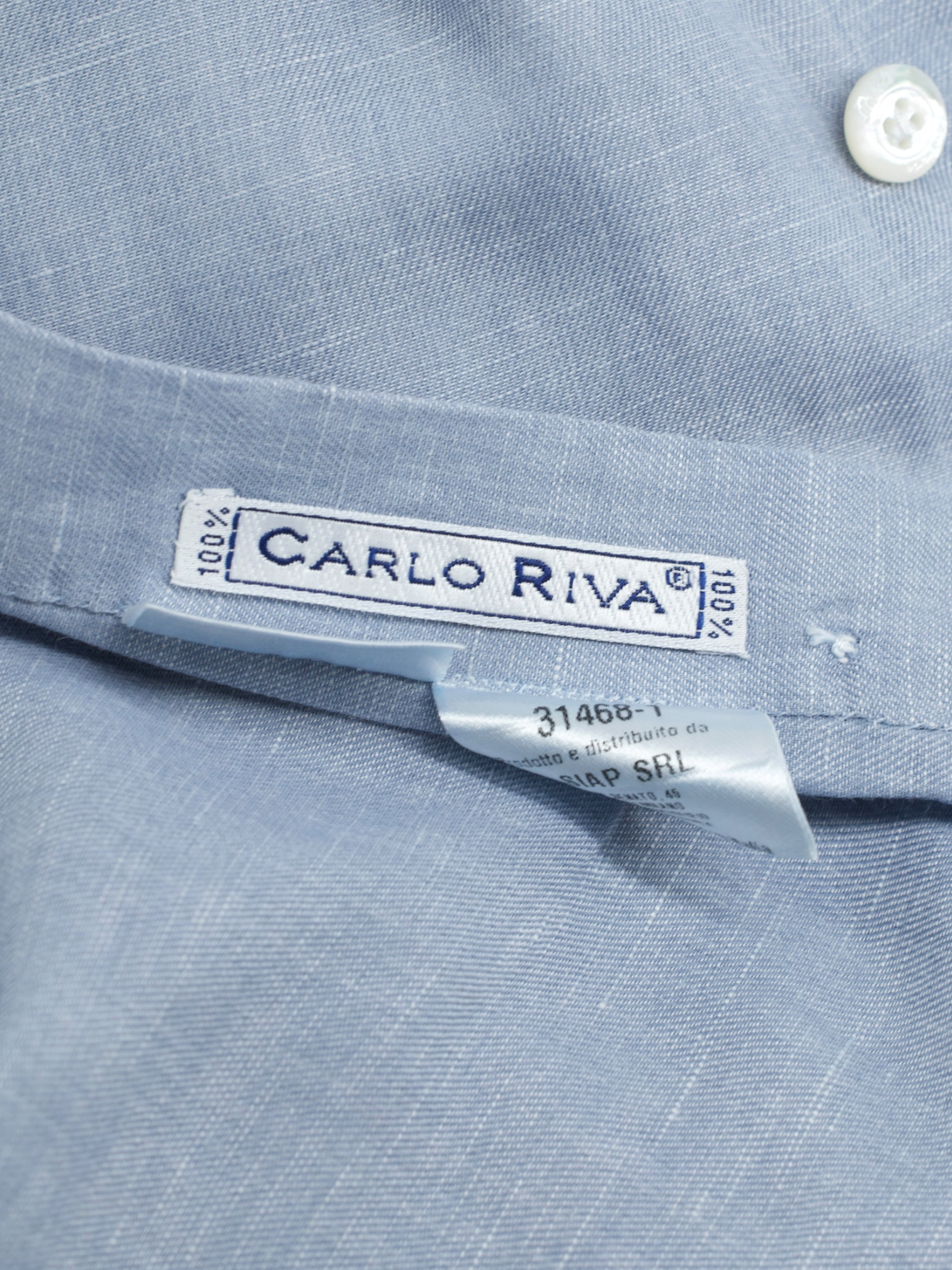 Finamore Sage Grey Linen & Cotton "Carlo Riva" Sartorial Summer Shirt