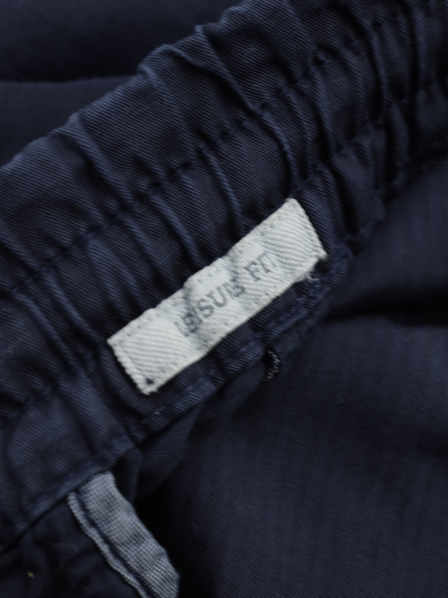 Brunello Cucinelli Navy Linen & Cotton Drawstring Trousers