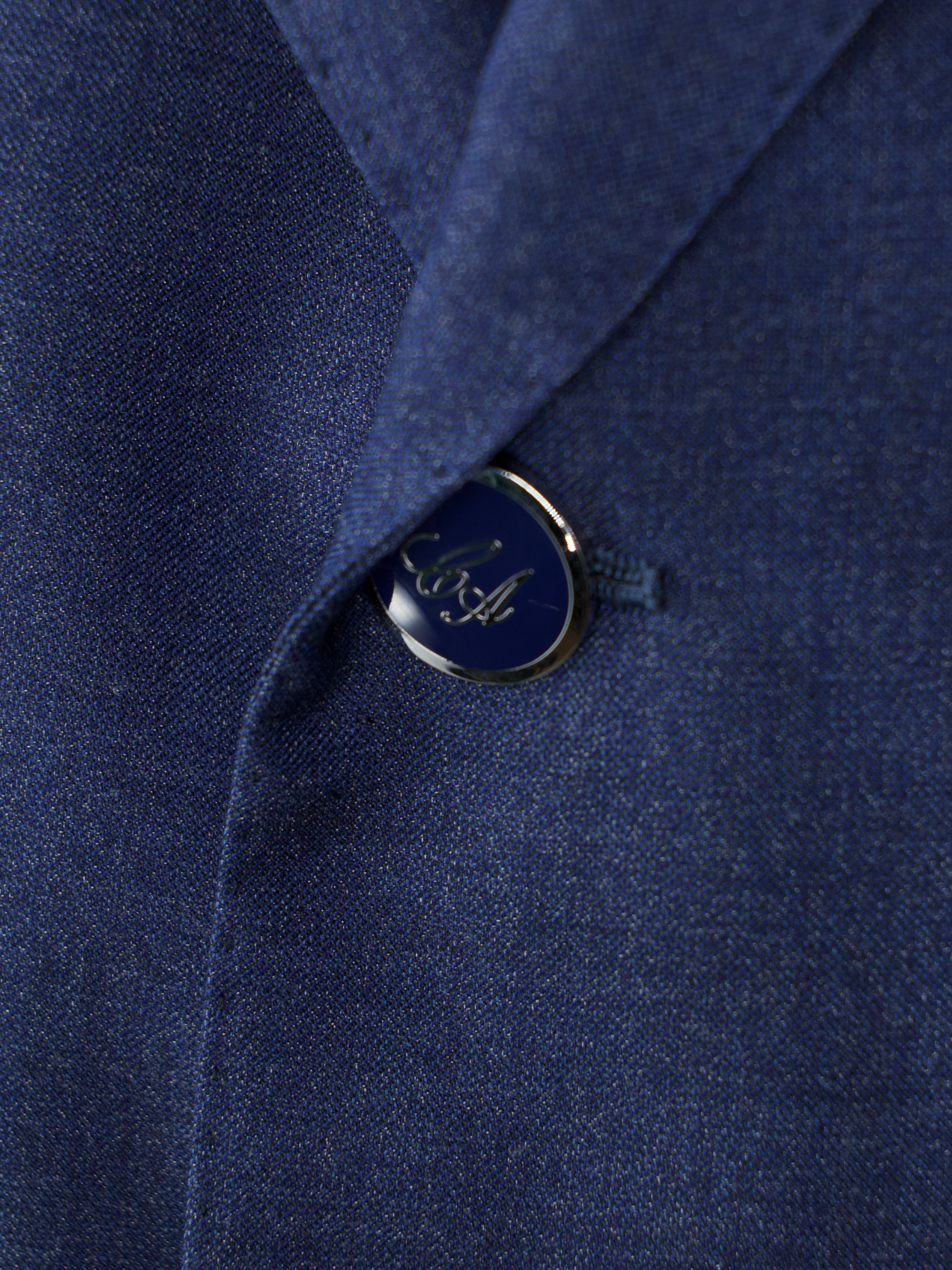 Cesare Attolini Blue Super 170's Wool & Silk Shiny-Twill Jacket