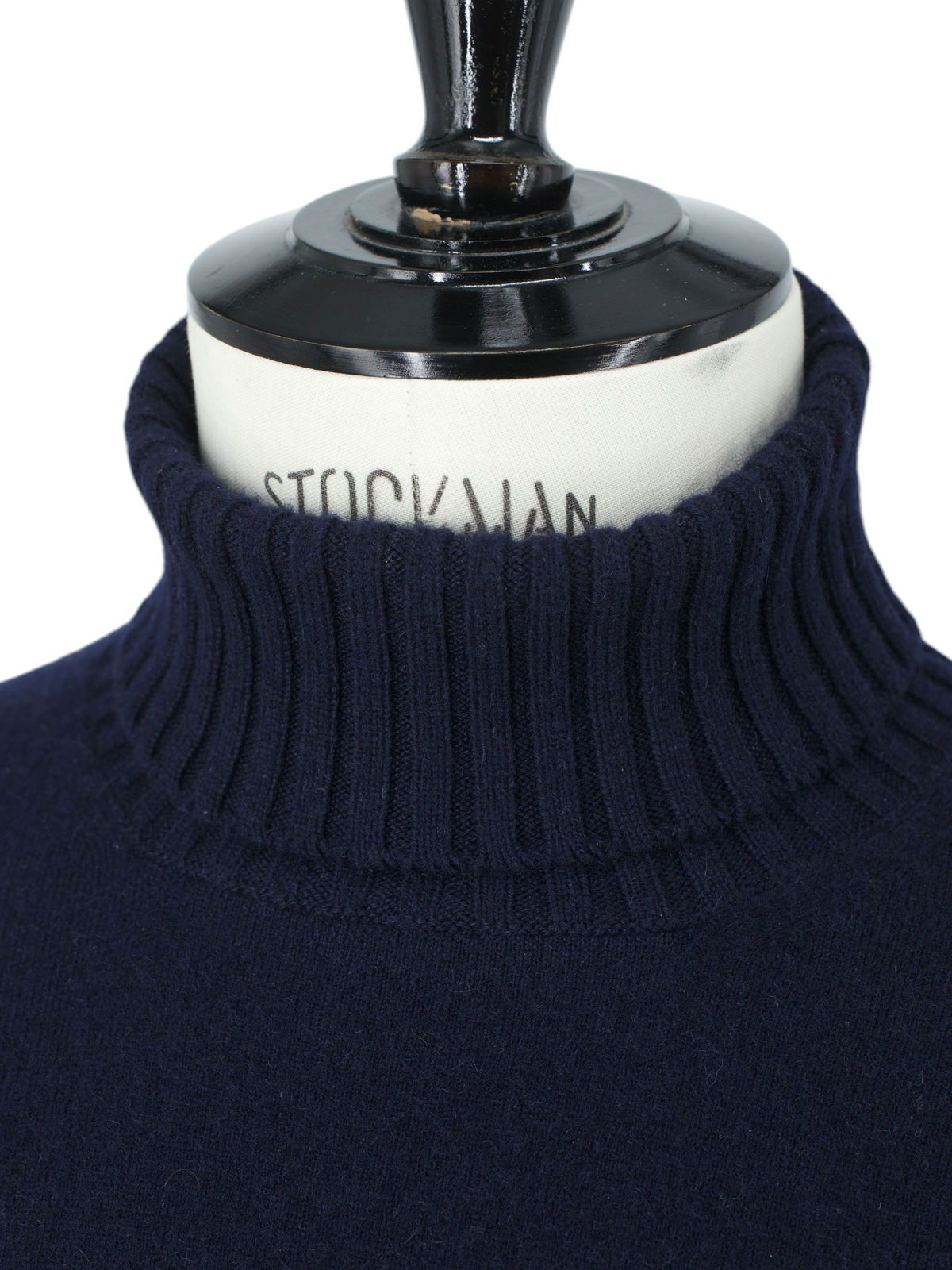 Doriani Navy Pure Cashmere Turtleneck Sweater