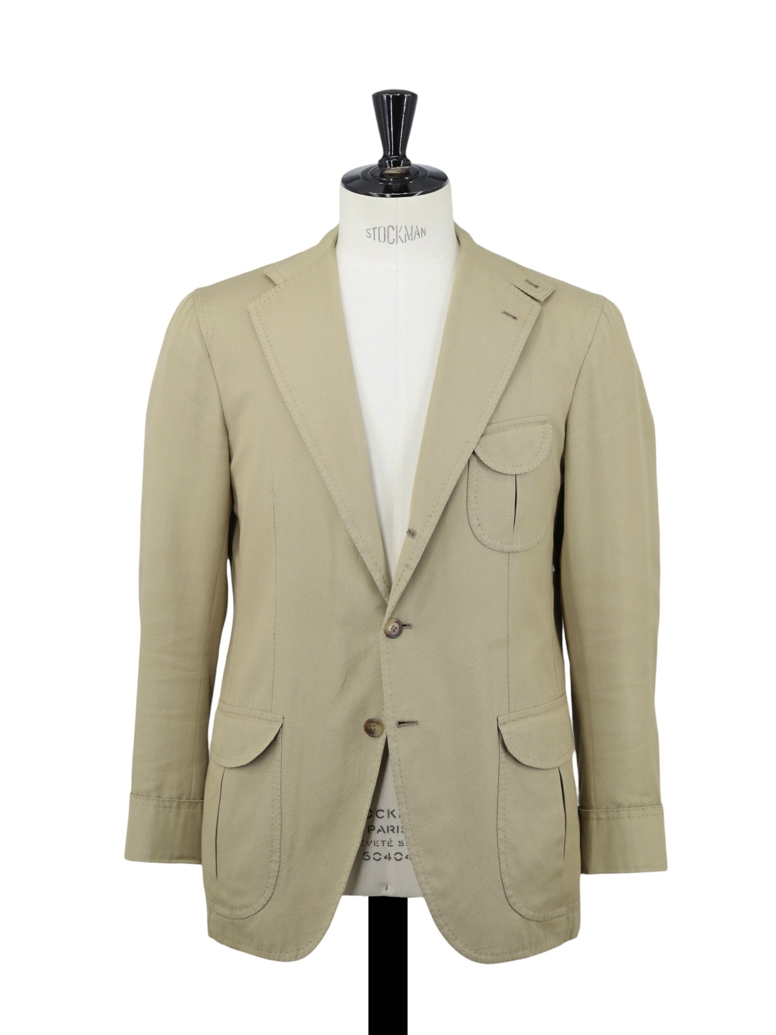 Orazio Luciano Beige Pure-Cotton Sartorial-Safari Jacket