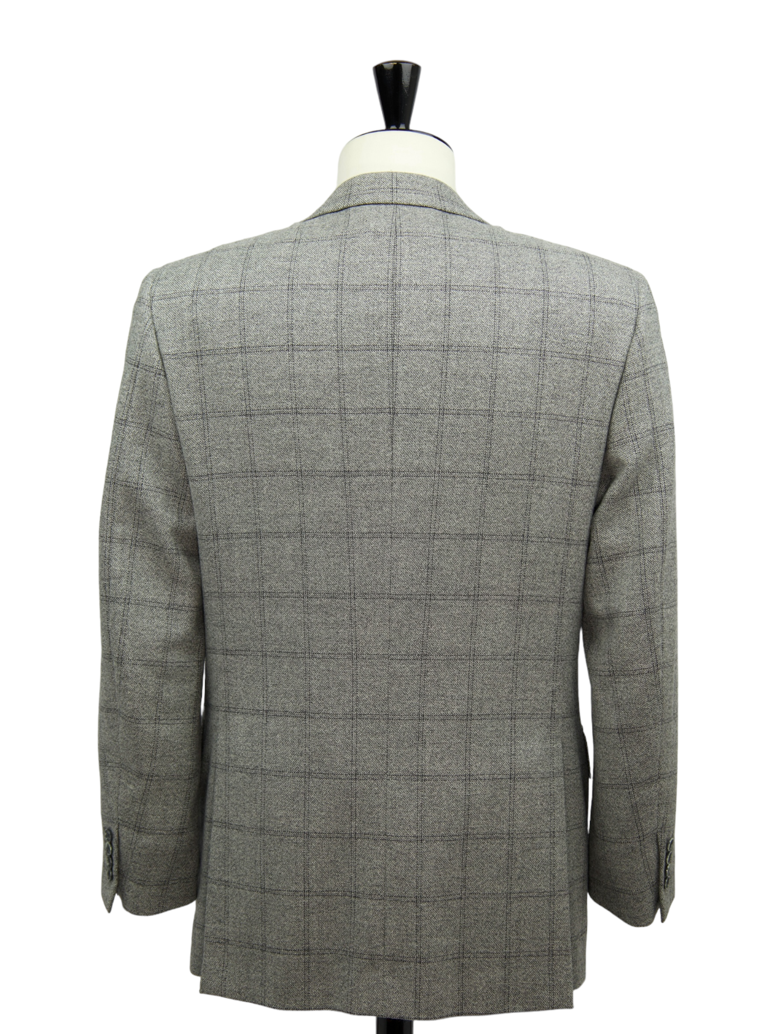 Brioni Grey Wool & Cashmere Windowpane Palatino Jacket