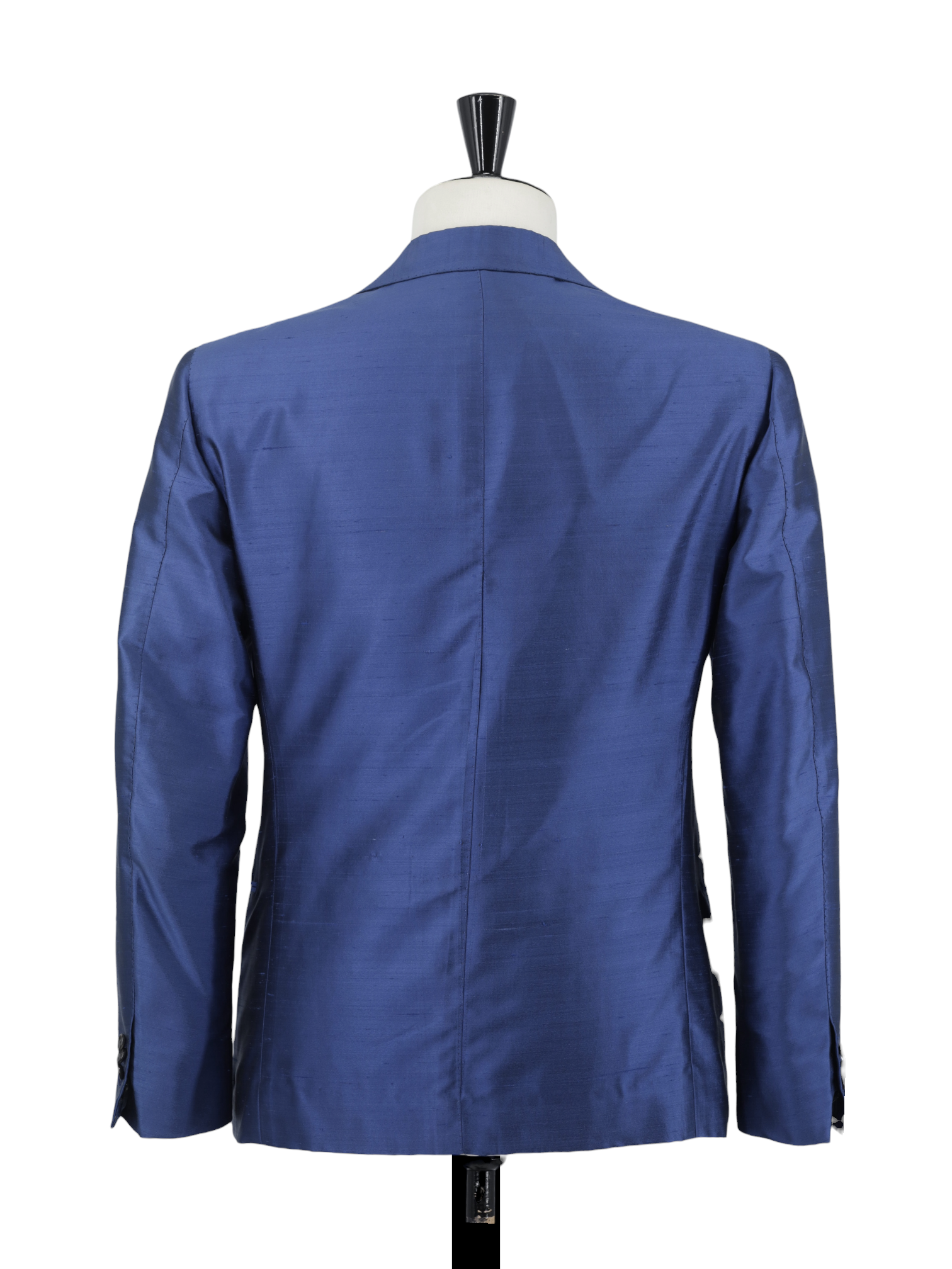 Cesare Attolini Azure Blue Dupioni Shantung-Silk Neapolitan Jacket