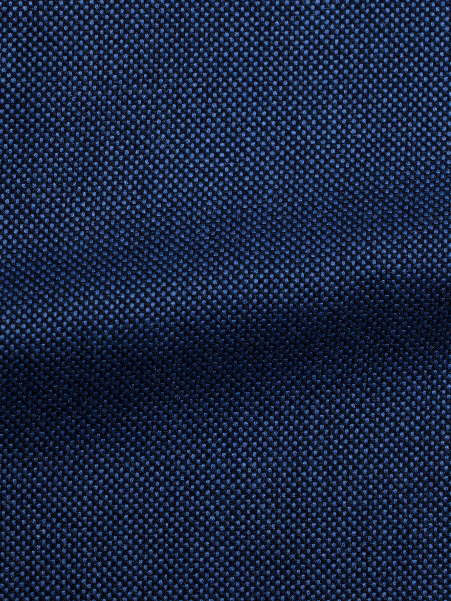 Zilli Blue Silk & Cotton Pinpoint Jacket