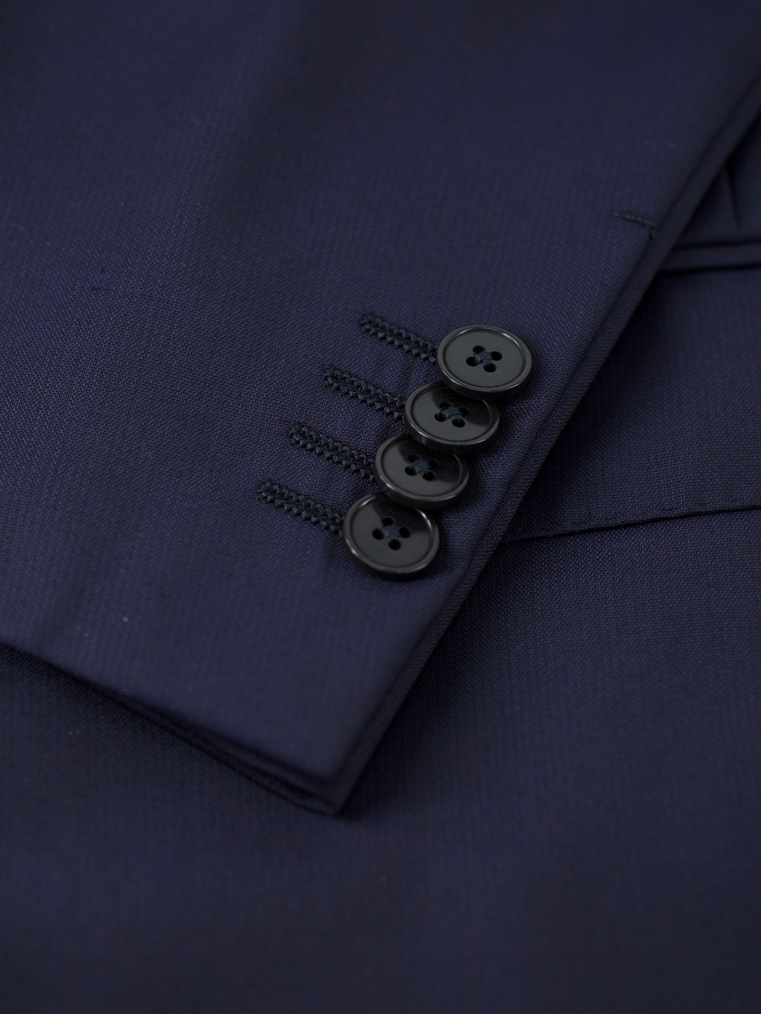 Ermenegildo Zegna Navy Trofeo Micro-Pattern Milano Easy Suit