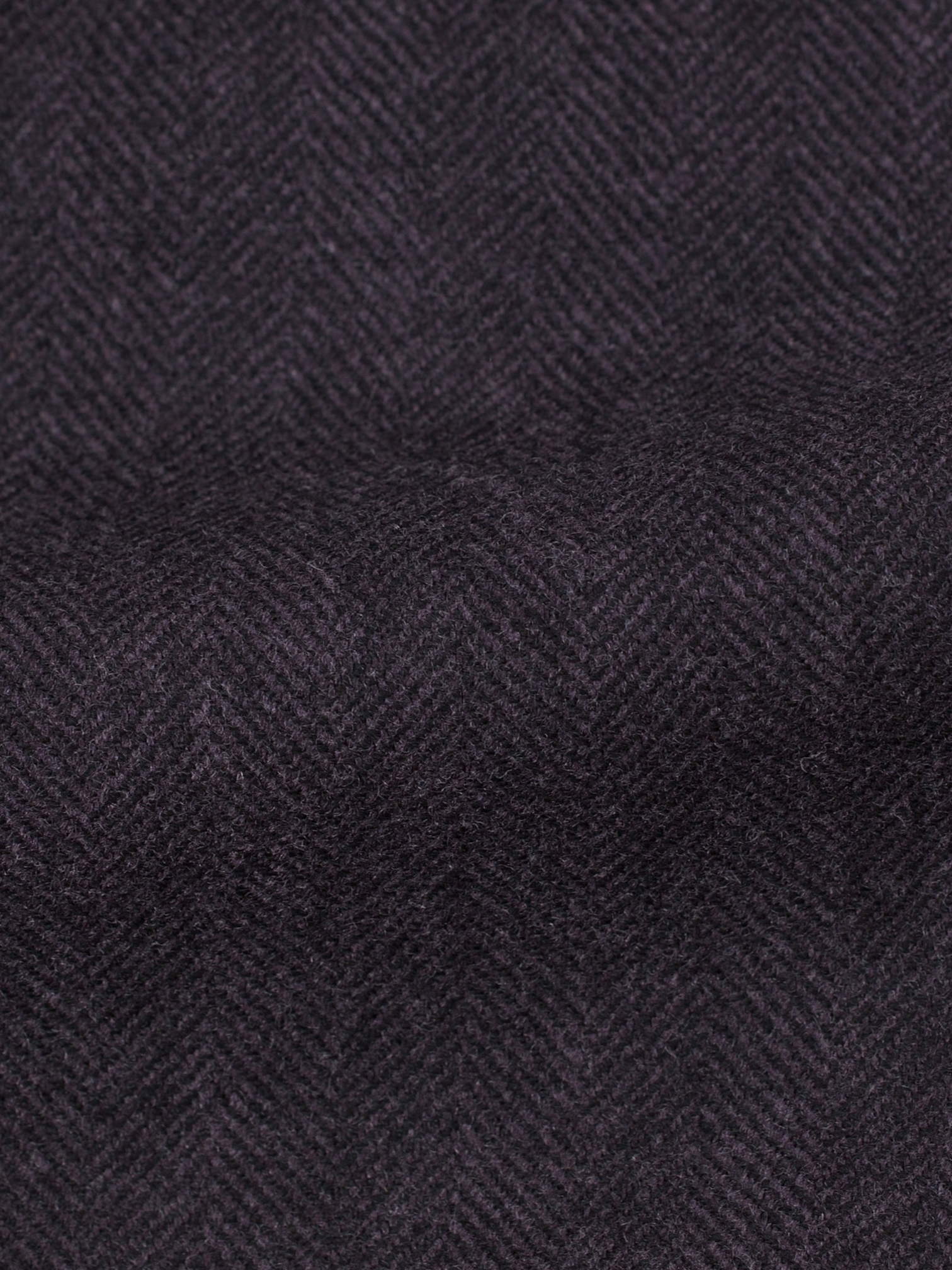 Brunello Cucinelli Aubergine Wool & Cashmere Herringbone Jacket