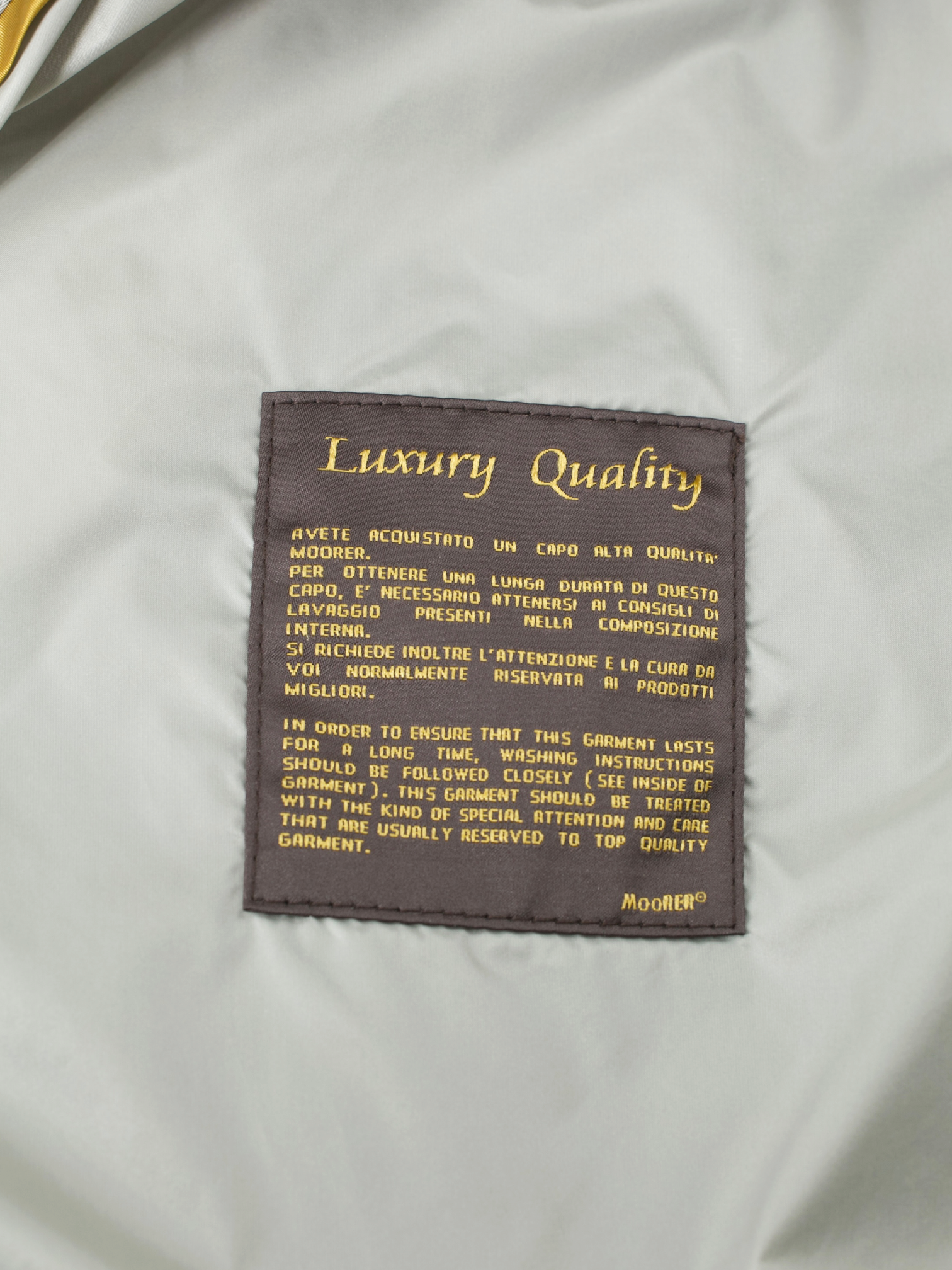 MooRER Taupe Waterrepellent "Vittor-TJ" Carcoat