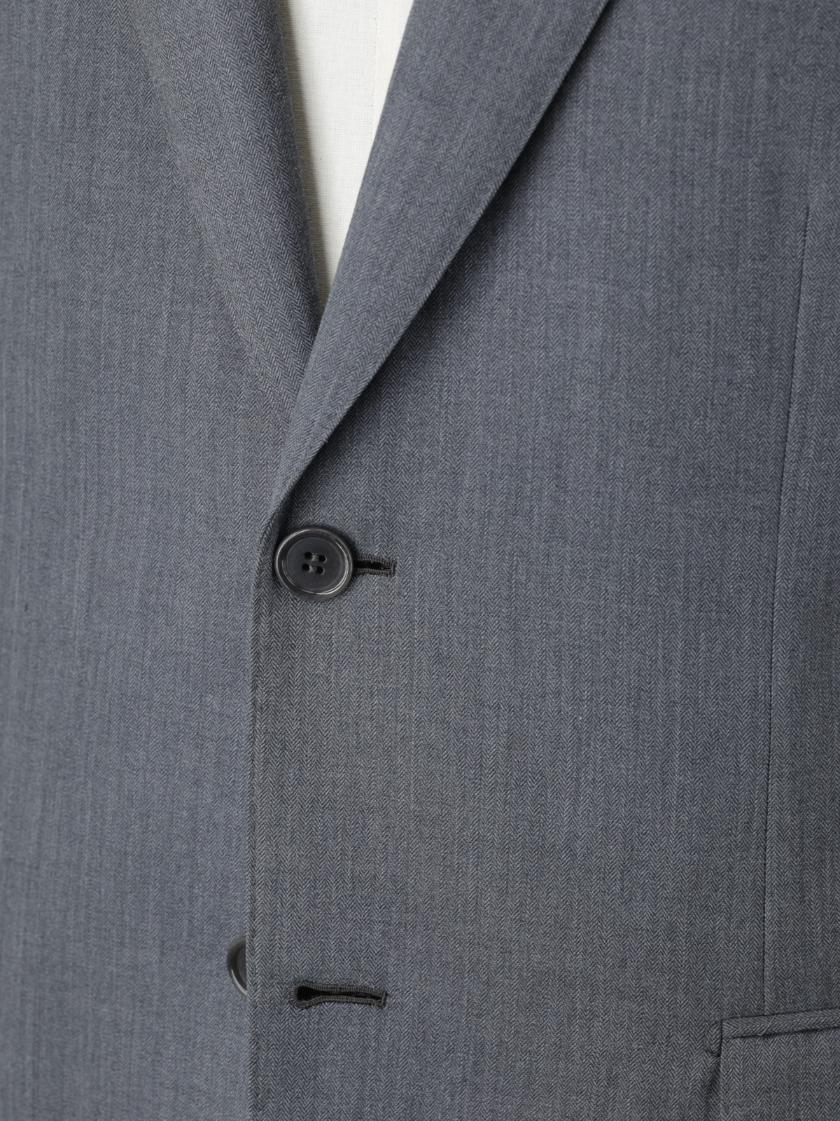 Brioni Grey Super 150's Micro-Herringbone Suit