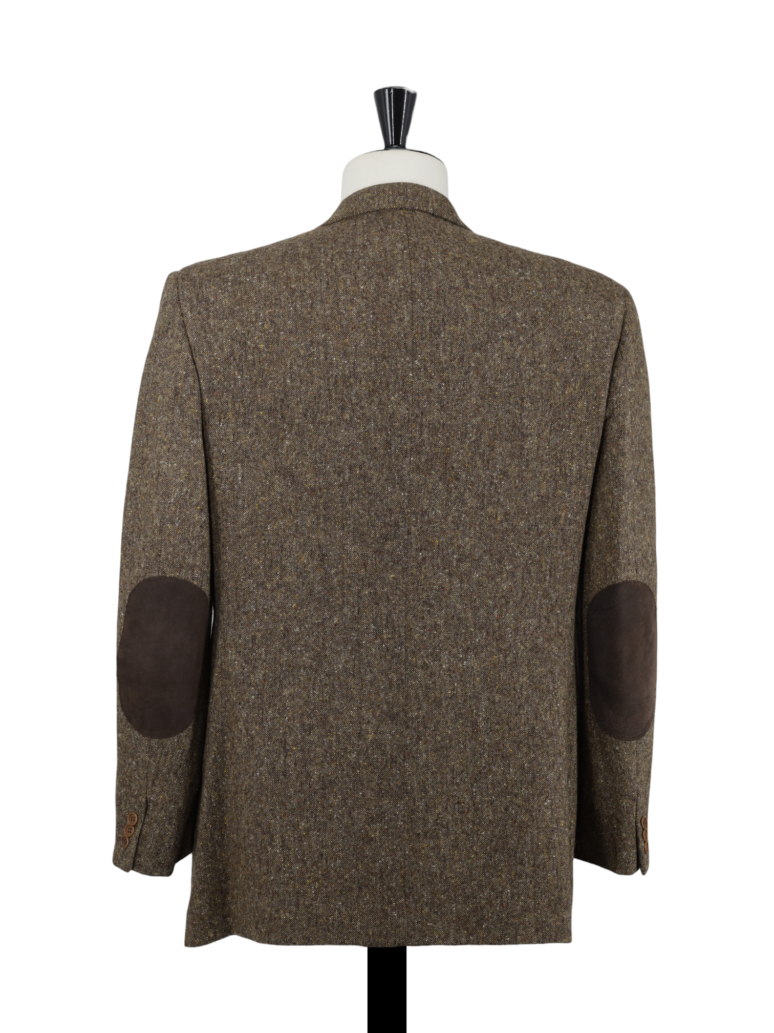 Isaia Brown Pure-Wool Speckled Donegal Country-Side Jacket