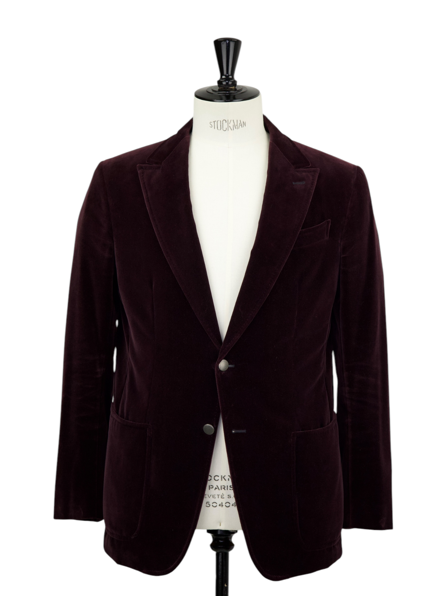 Ermenegildo Zegna Aubergine Pure-Cotton Velvet "Manhattan" Jacket