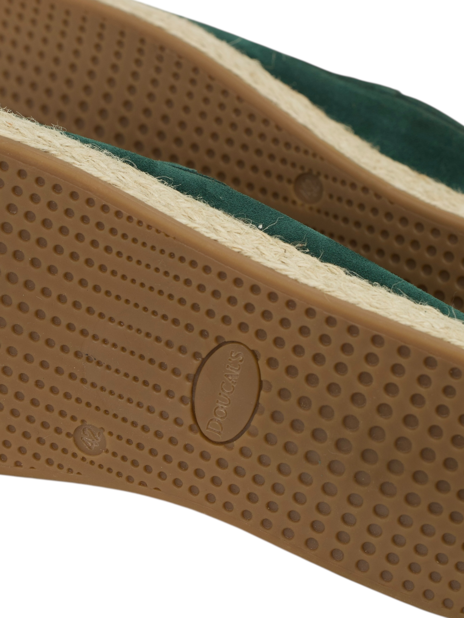 Doucal’s Emerald Green Suede Espadrilles