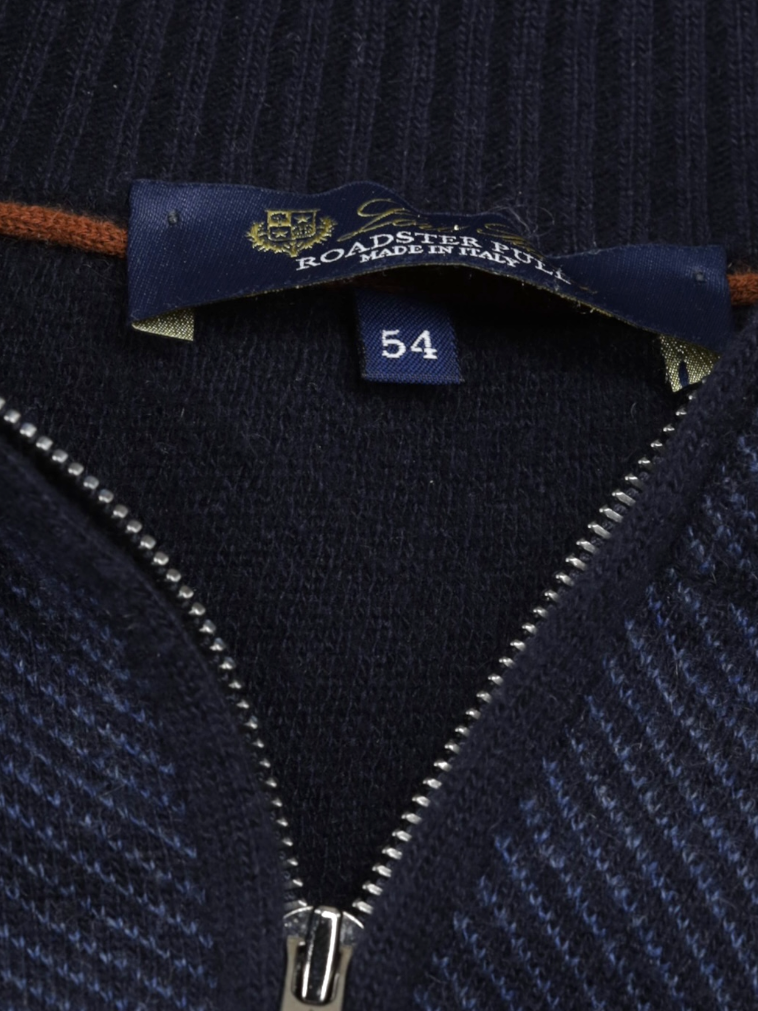 Loro Piana Steel Blue Pure-Cashmere Roadster Pull Half-Zip Sweater