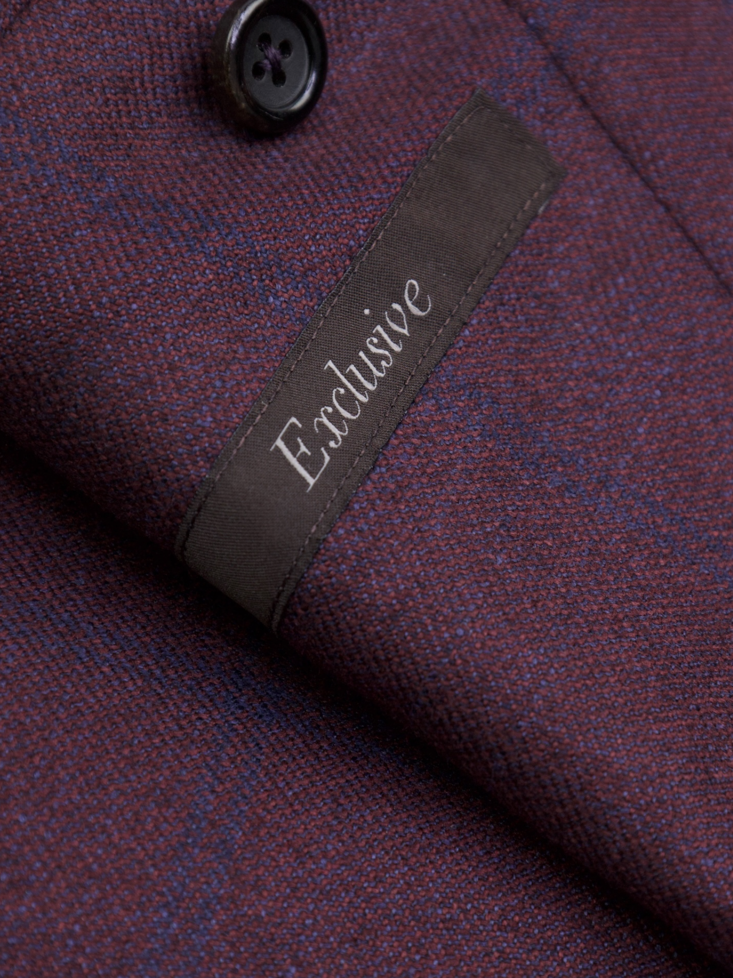 Canali Burgundy "Exclusive" Silk & Cashmere Windowpane Jacket