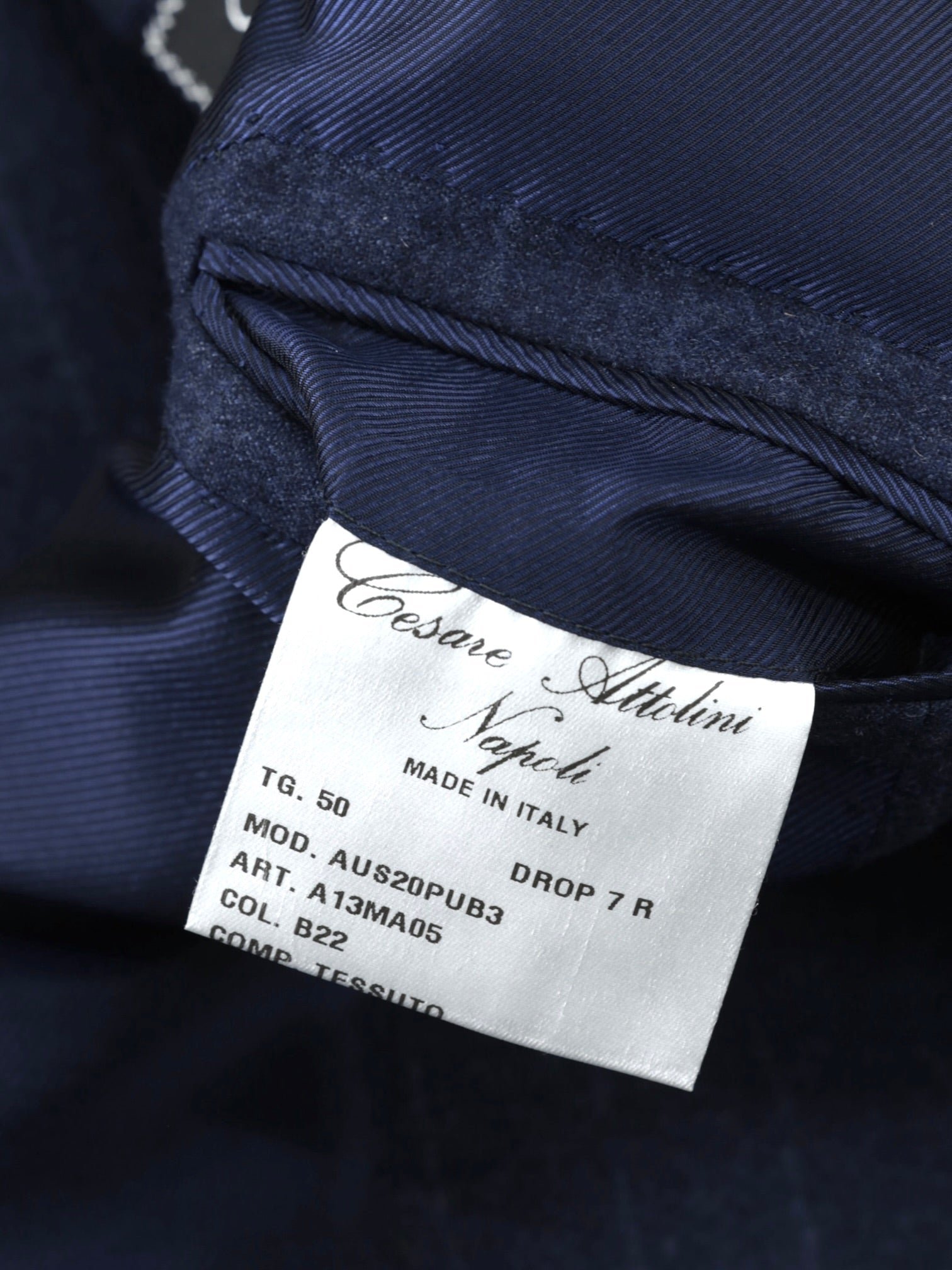 Cesare Attolini Steel Blue Cashmere-Silk Flannel Chalkstripe Suit