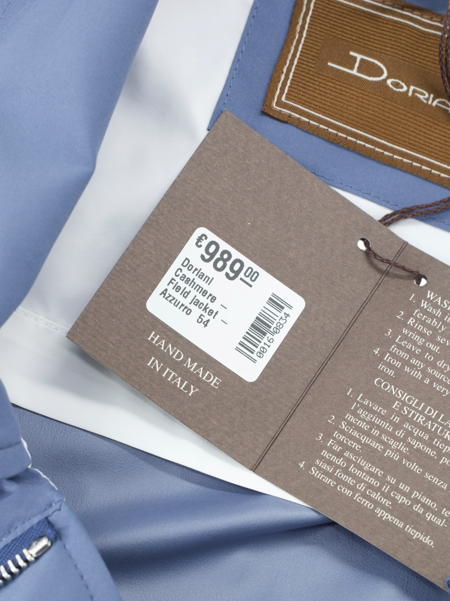 Doriani Azzurro Blue Waterrepellent Softshell Fieldjacket
