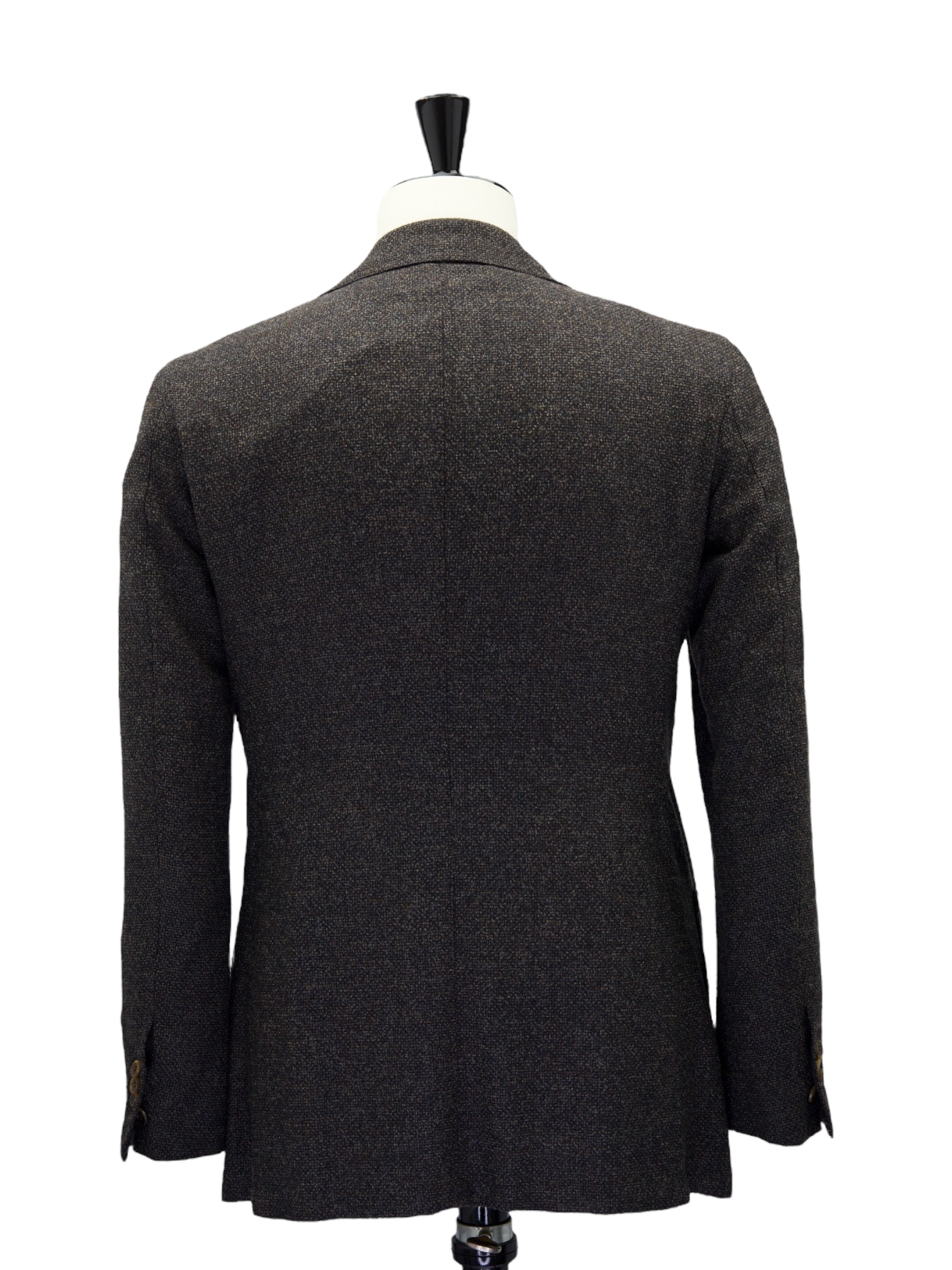 Orazio Luciano Dark Green Wool, Silk & Cashmere Boucle Jacket