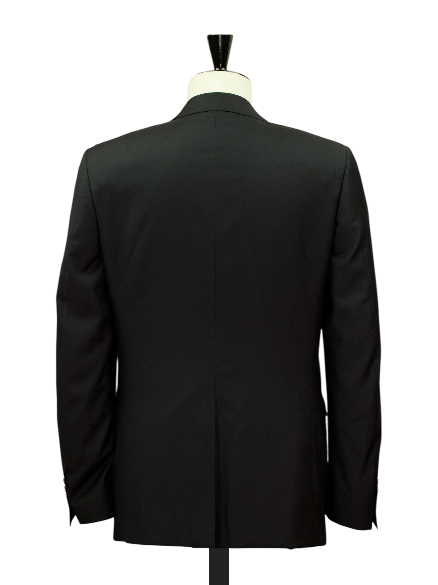 Canali Black & Grey Fine-Wool Traditional Lounge Suit