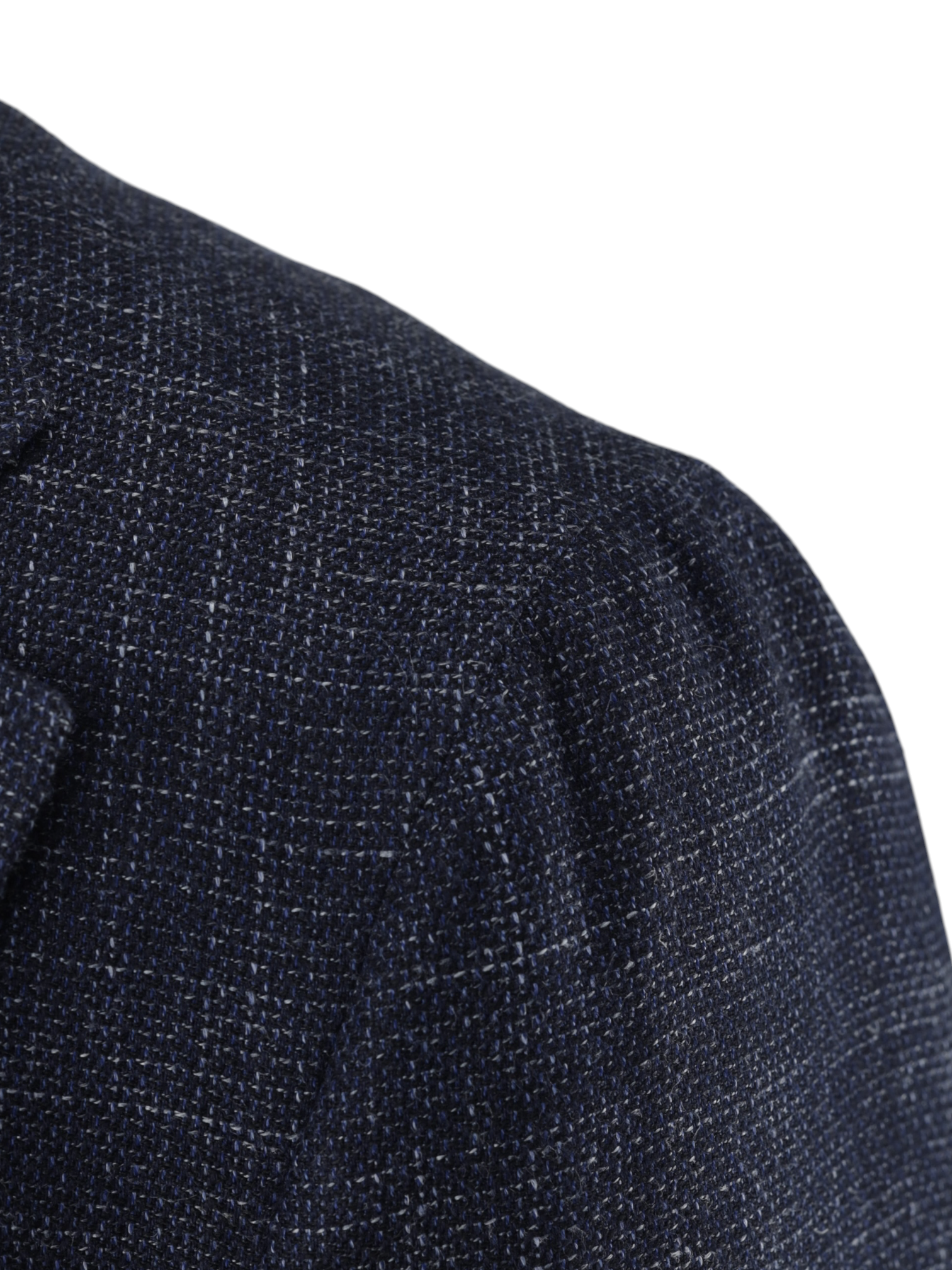 Isaia Blue Wool, Silk & Linen "Amalfi" Summertime Jacket