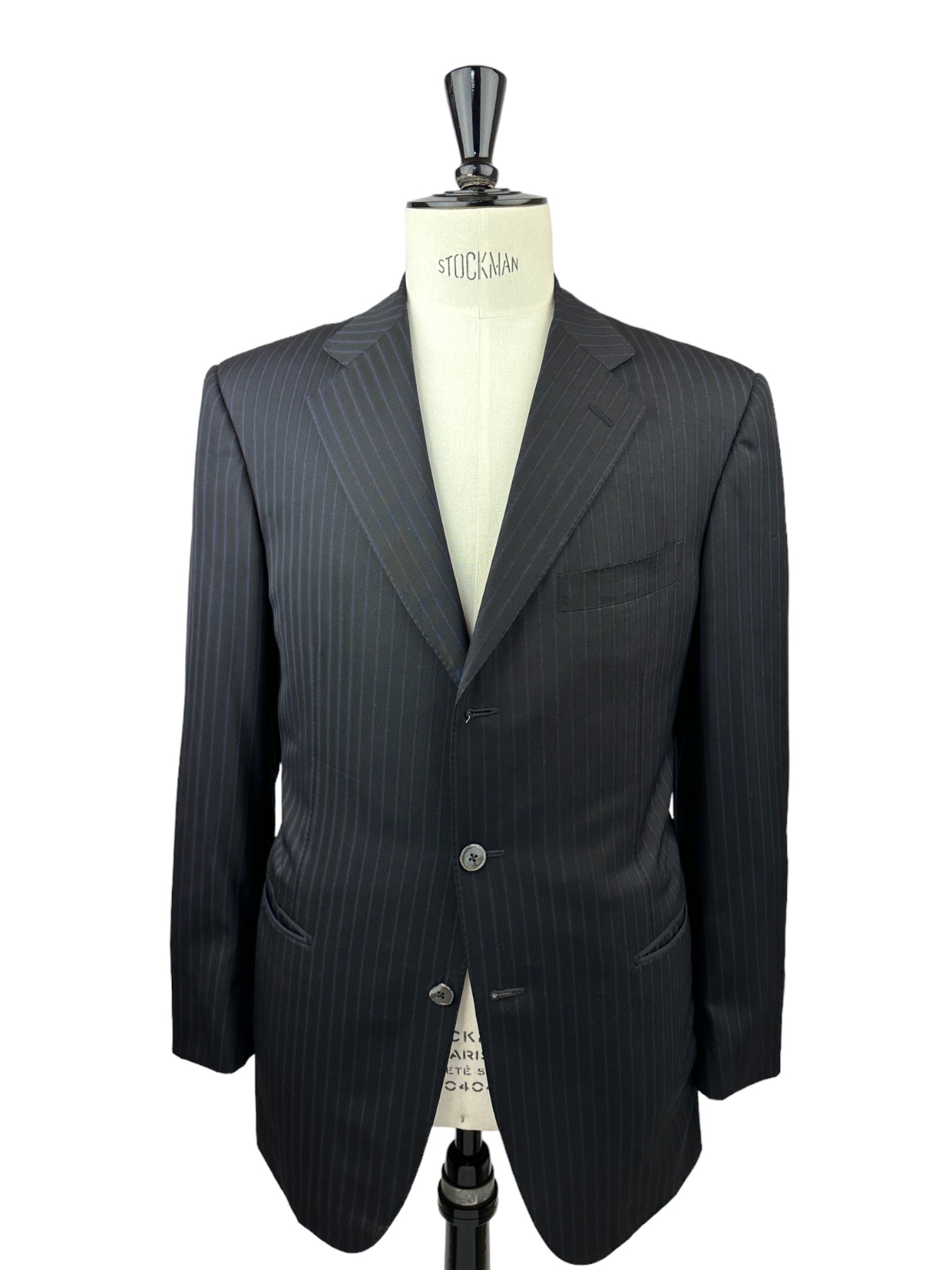 Zilli Black Super 200's Pinstripe Suit