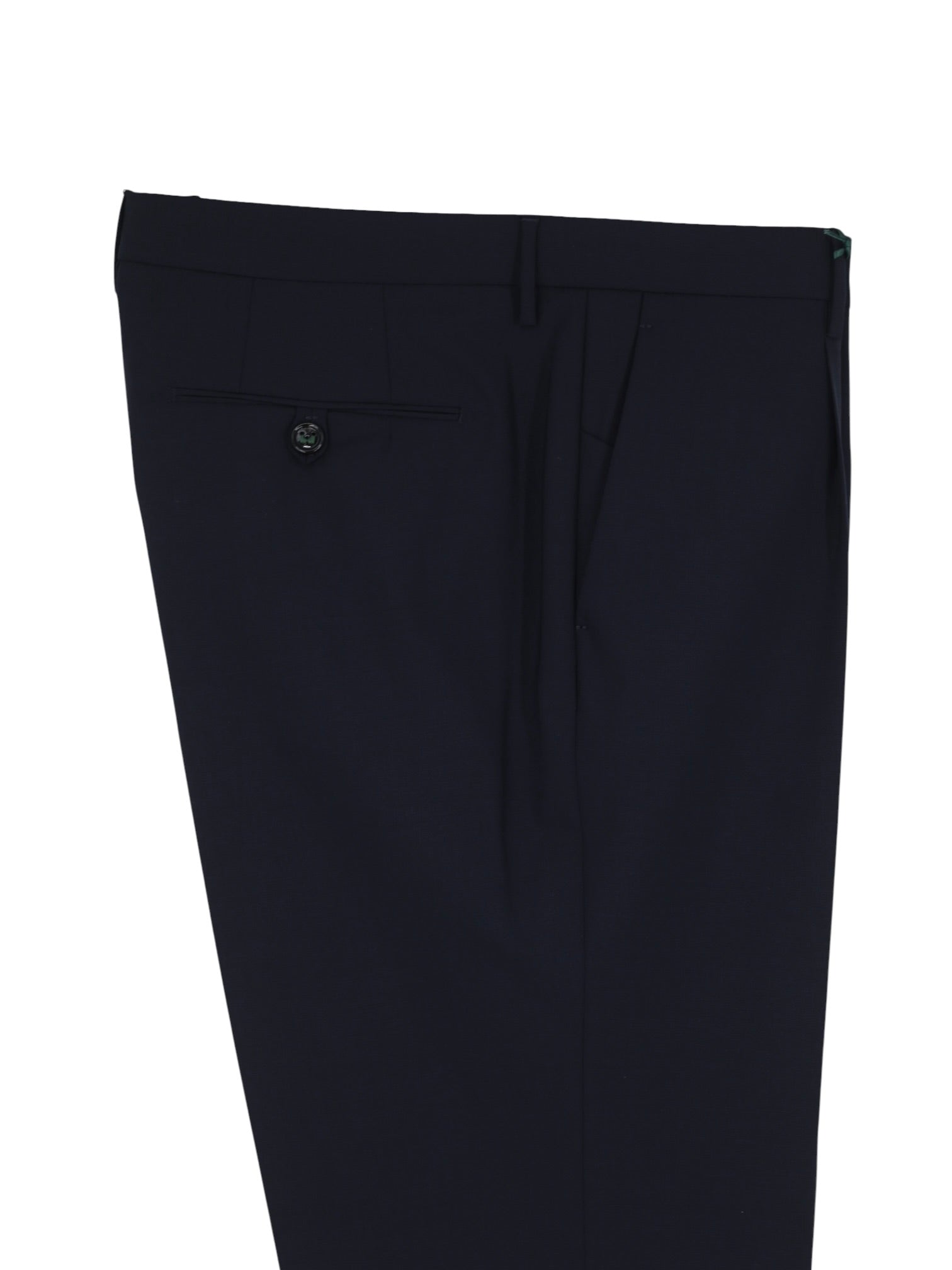 Berwich x VBC Midnight Blue Cool-Wool Single Pleated Trousers