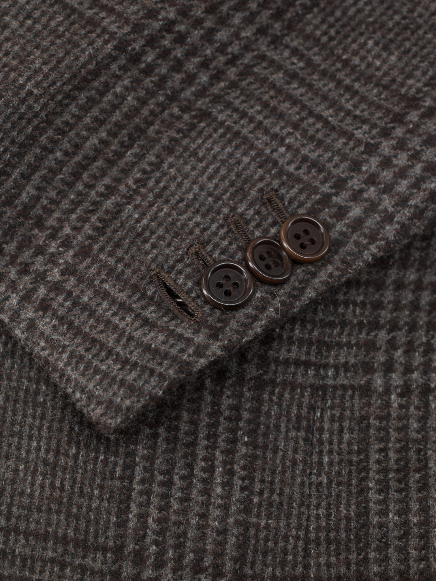 Kiton Taupe Cashmere, Angora & Silk Blend Prince of Wales Suit