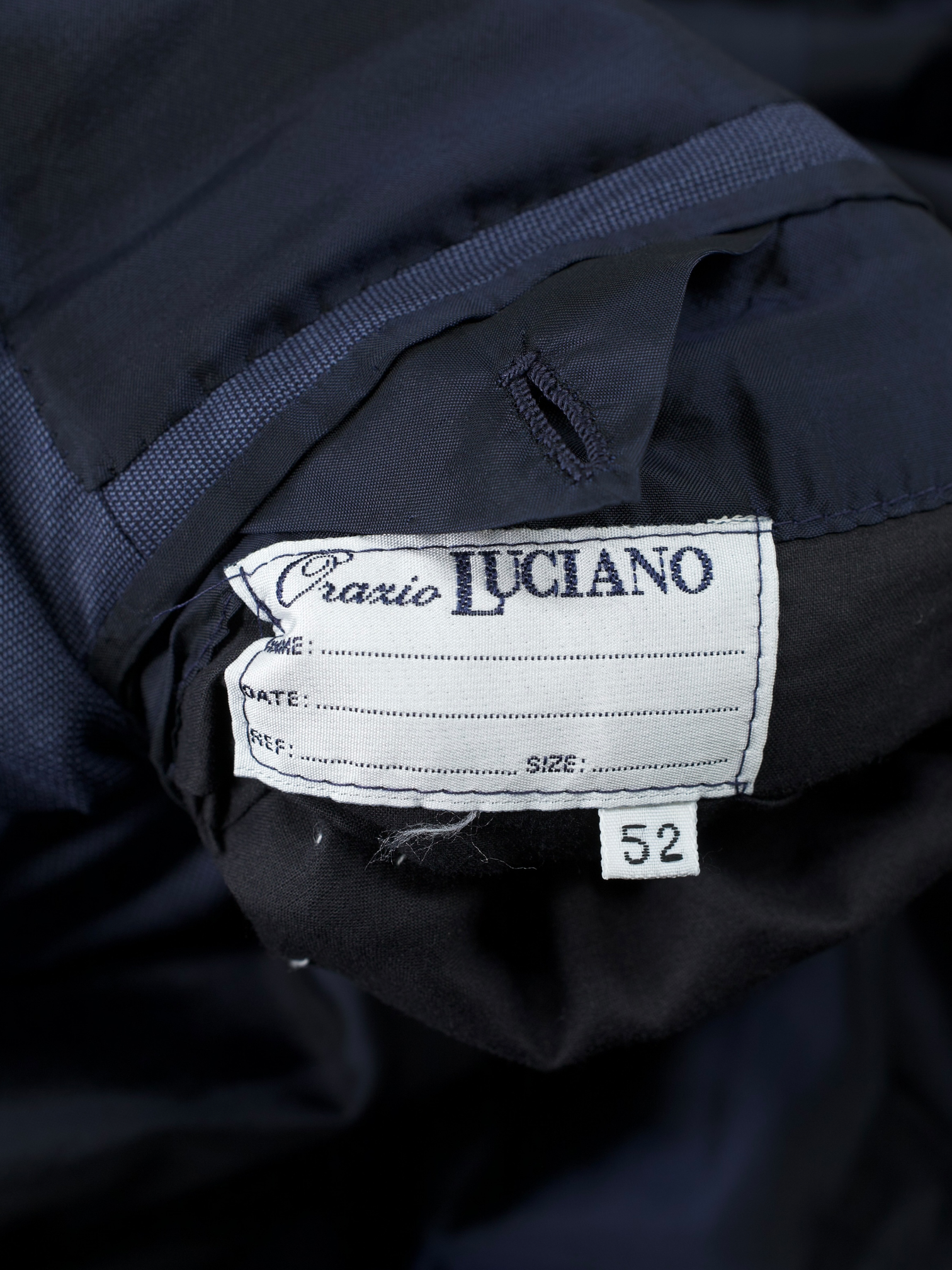 Orazio Luciano Steel Blue Fine-Wool Pinpoint Suit Jacket