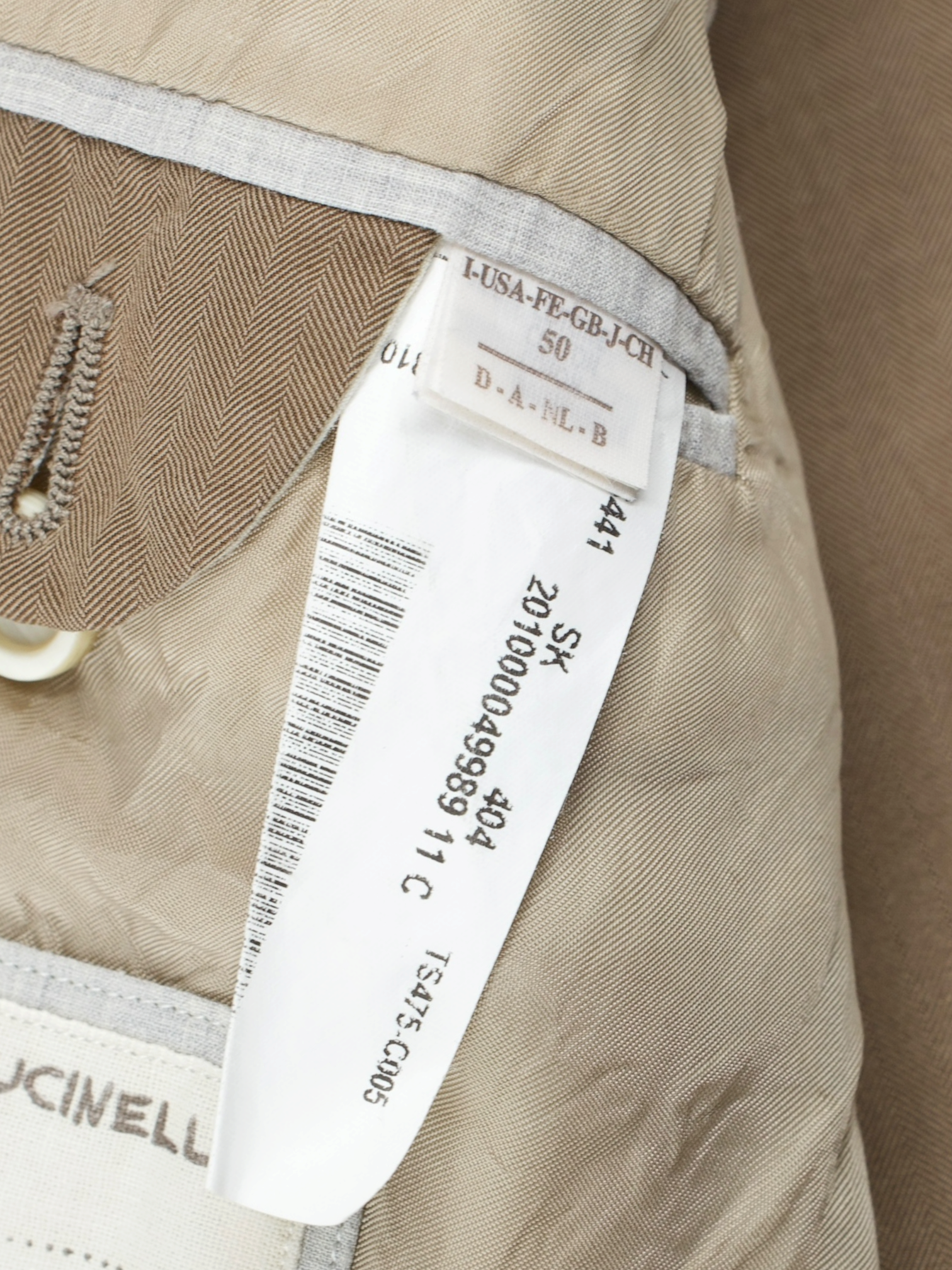 Brunello Cucinelli Brown Lightweight-Cotton Twill Summer Jacket