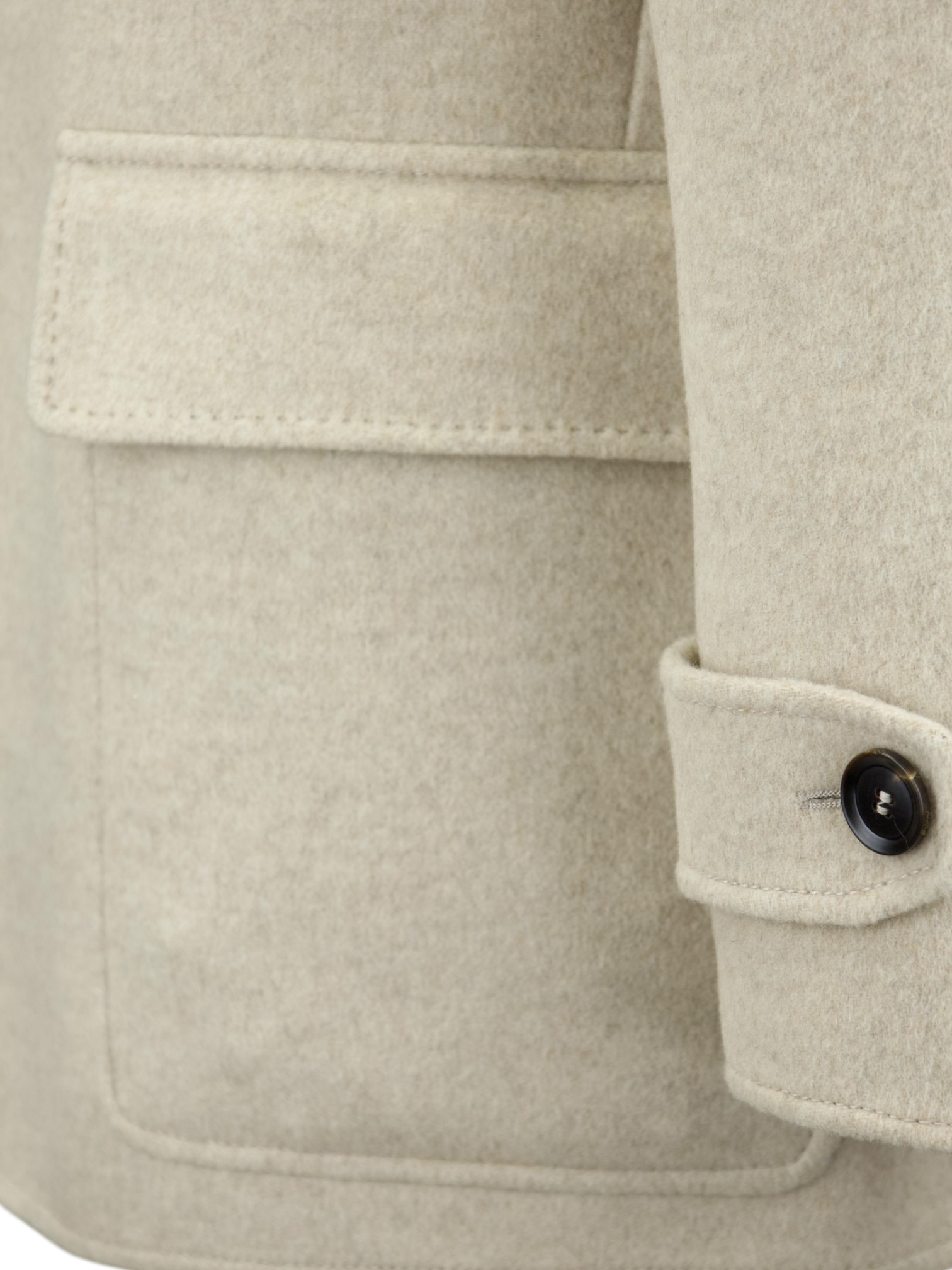 Brioni Beige Pure Cashmere Splittable Field Jacket