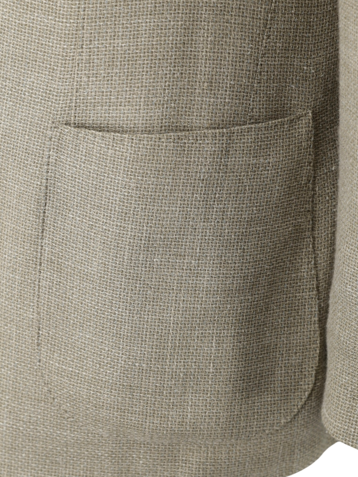 Loro Piana Pistache Green Wool, Silk & Linen Plain-Weave Jacket