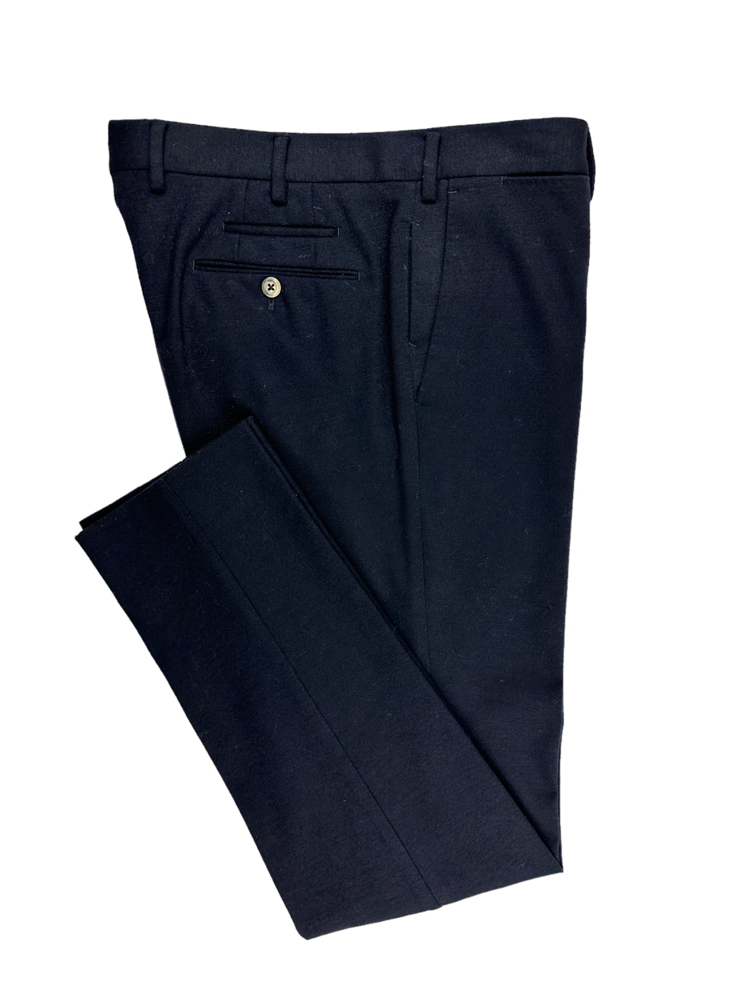PT01 Navy Flannel Trousers