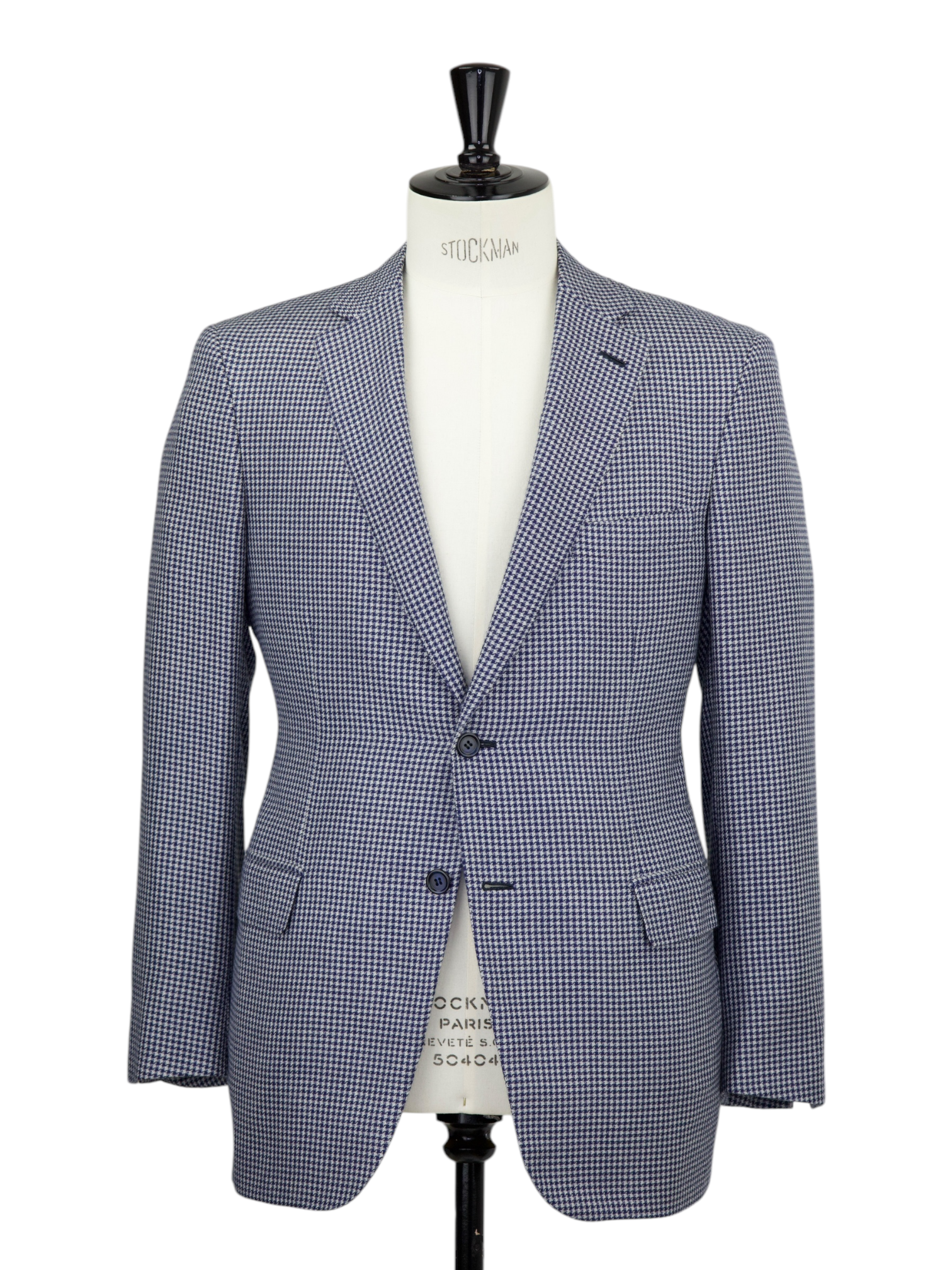 Brioni Dark Blue Cashmere & Silk Pied de Poule Brunico Jacket