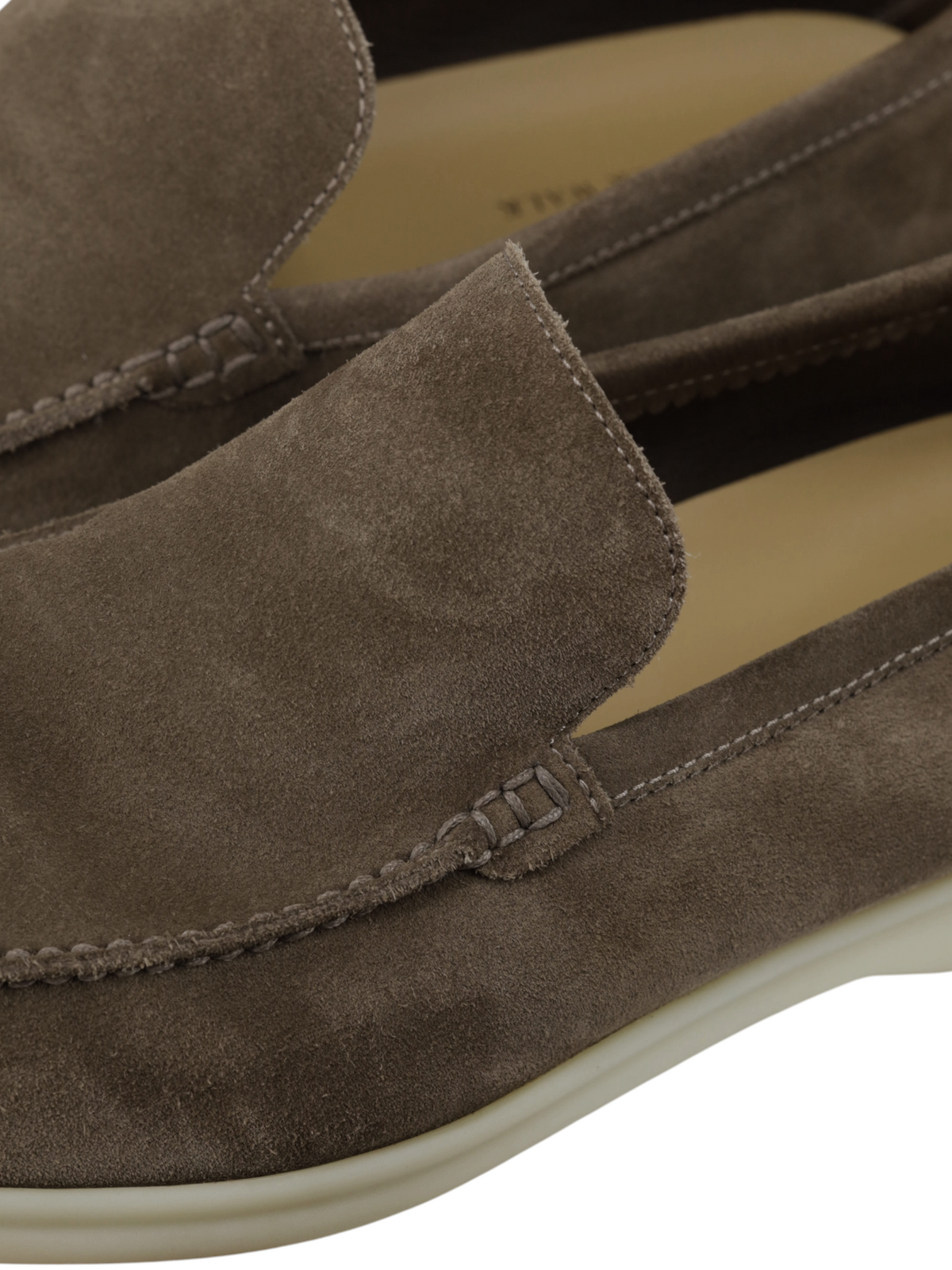 Loro Piana Taupe Suede Summer Walk