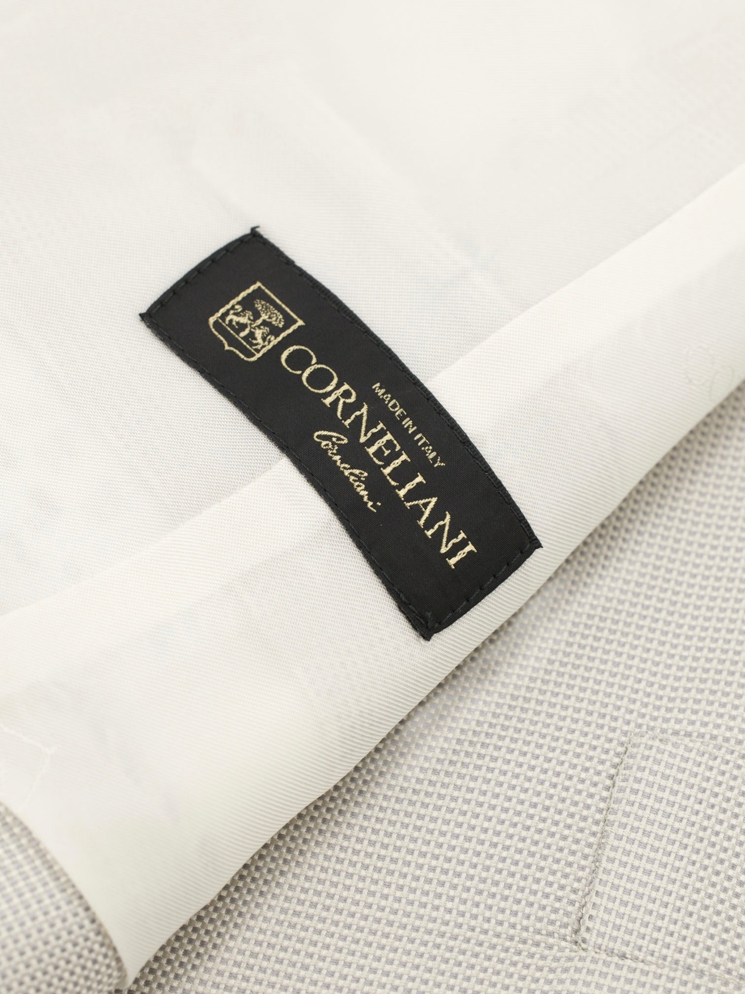 Corneliani Light Grey Pure-Silk Ceremonial Pinpoint Waistcoat
