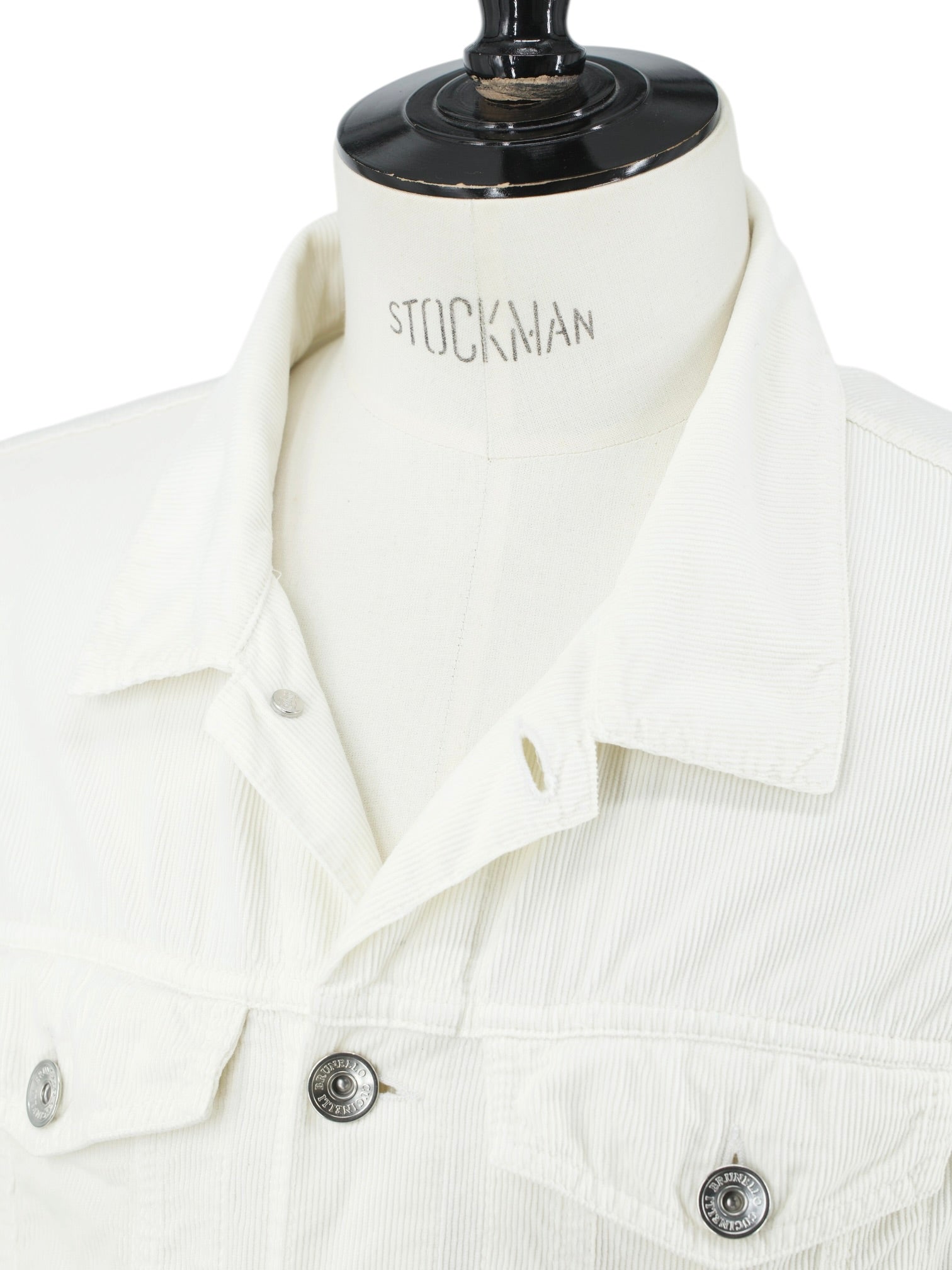 Brunello Cucinelli Offwhite Cotton-Corduroy Casual Jacket