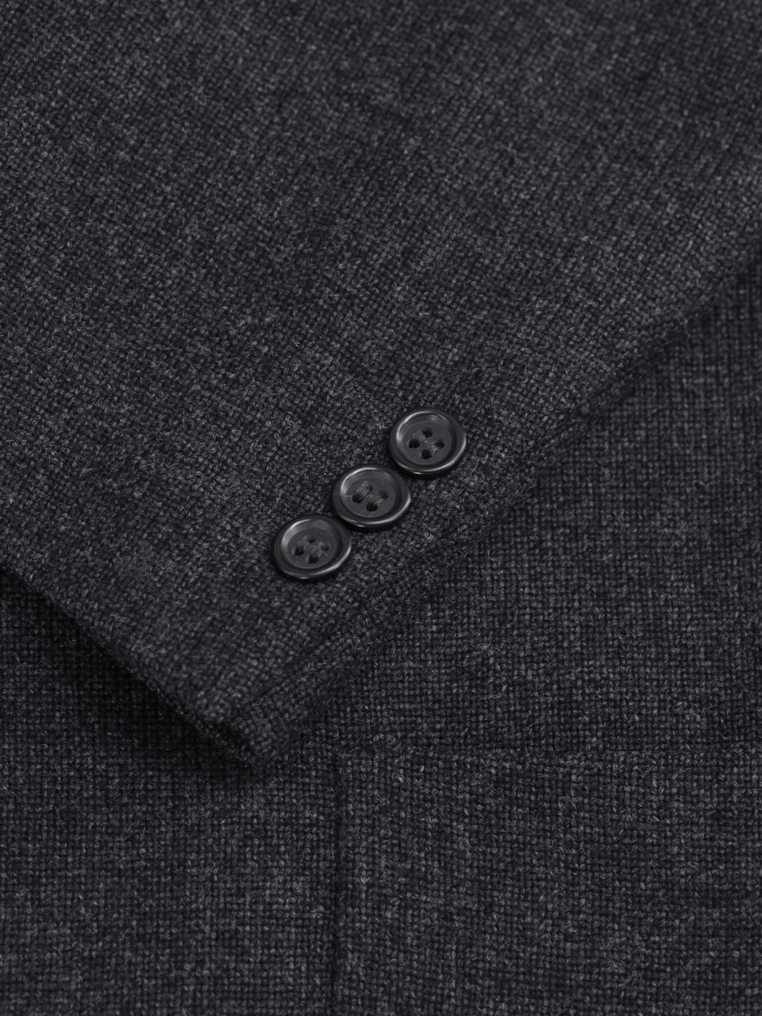 Ermenegildo Zegna Dark Grey Knitted Wool & Cashmere "Soft" Jacket