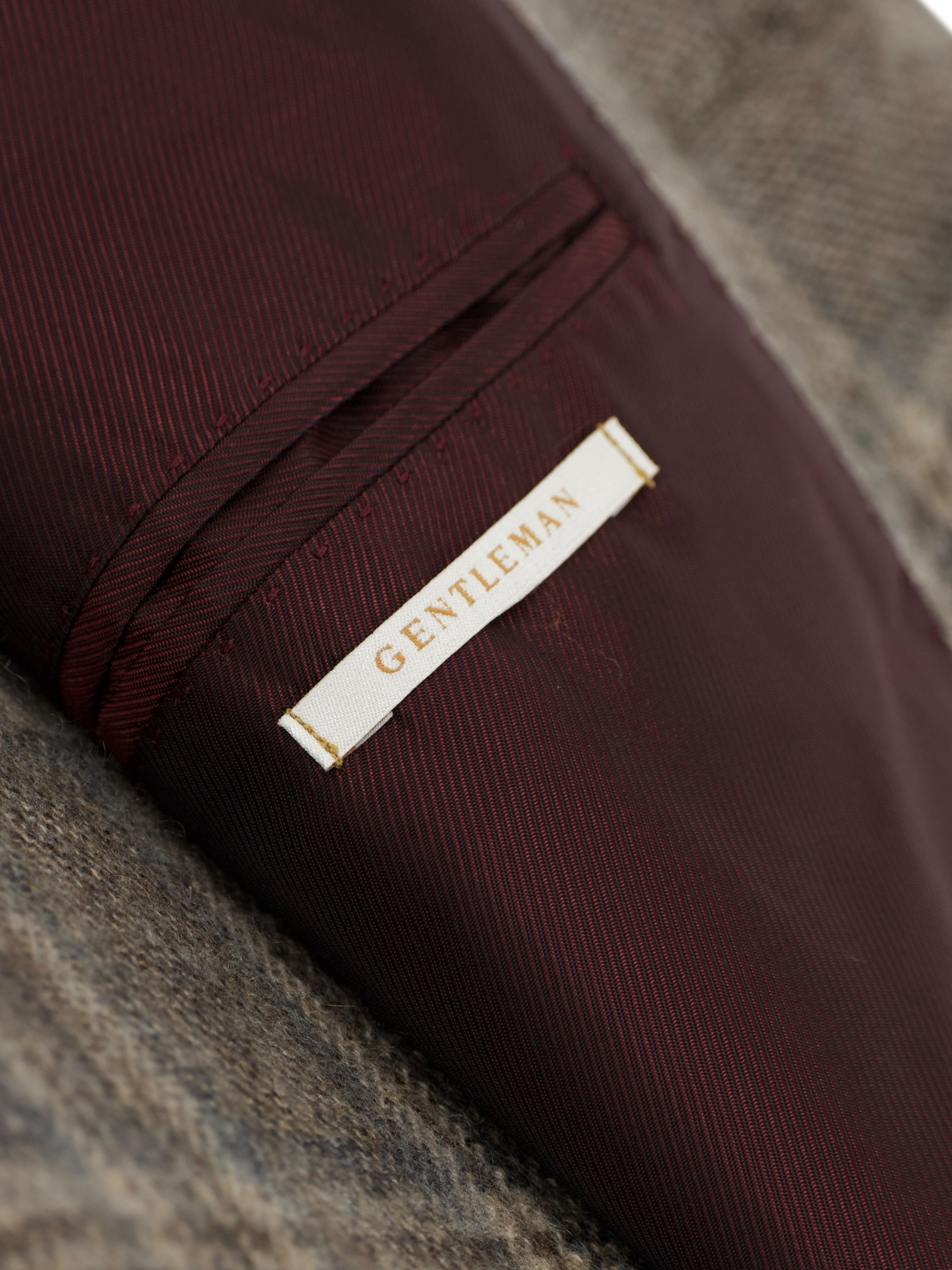 Pal Zileri Taupe Pure Plushy-Cashmere Tartan "MCMLXXX" Jacket