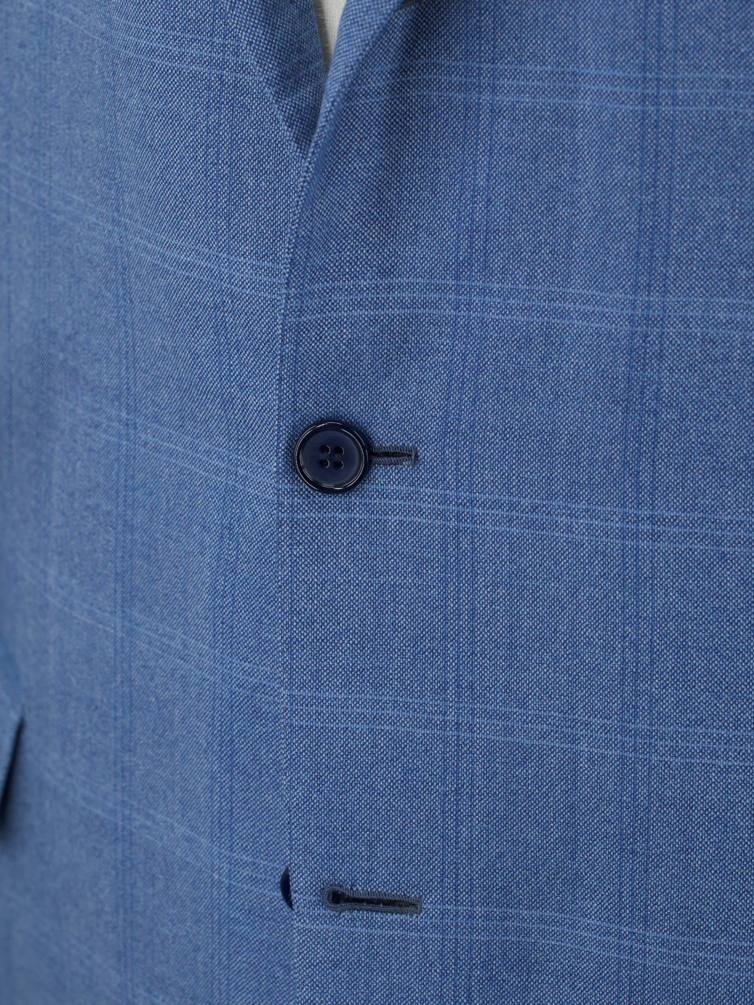 Brioni Light Blue Fine-Wool Windowpane Palatino Jacket